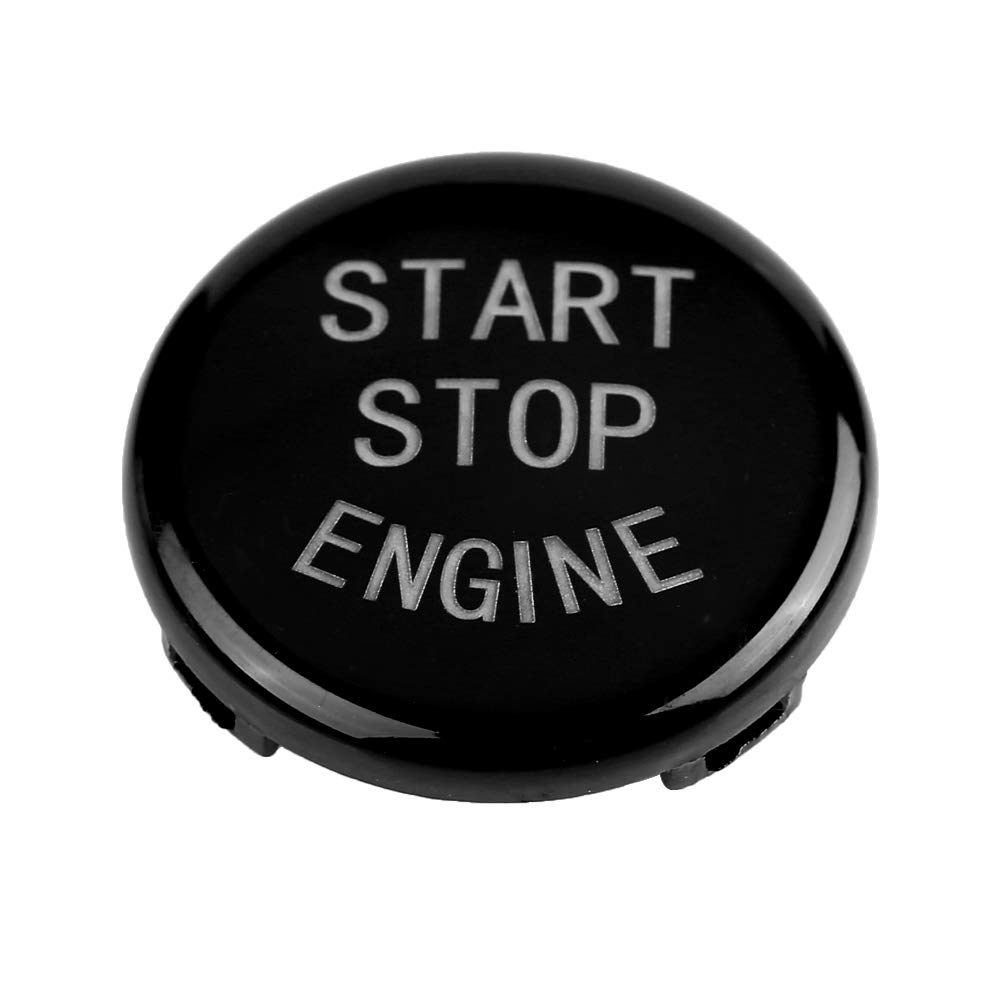 BMW Button Starter Parts, Engine Start Start Button Cover, Engine Button, E90 Engine Start Replace Switch Cover for Bmw(Black (E Chassis)) image number 1