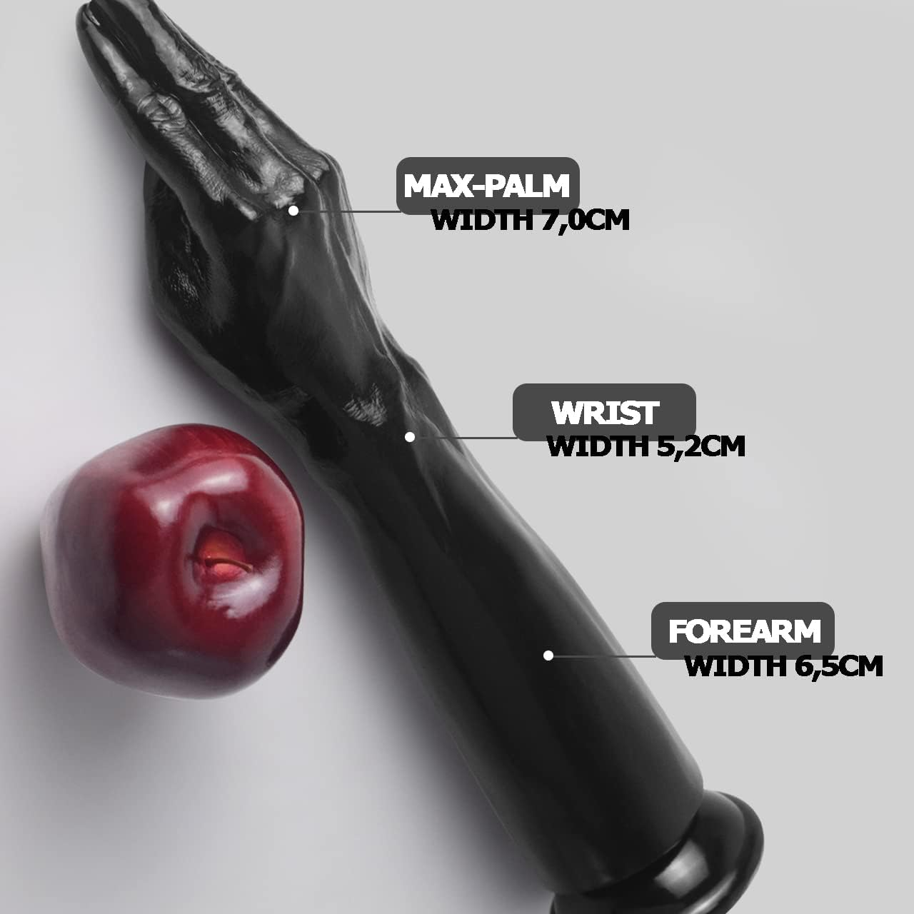 FAAK XXL Realistic Fisting Dildo for Stretching Pleasure, 33.5CM Insertable Long Dong with Suction Cup, 1:1 Realistic Fist Dildo for Anal or Vaginal Orgasm image number 4