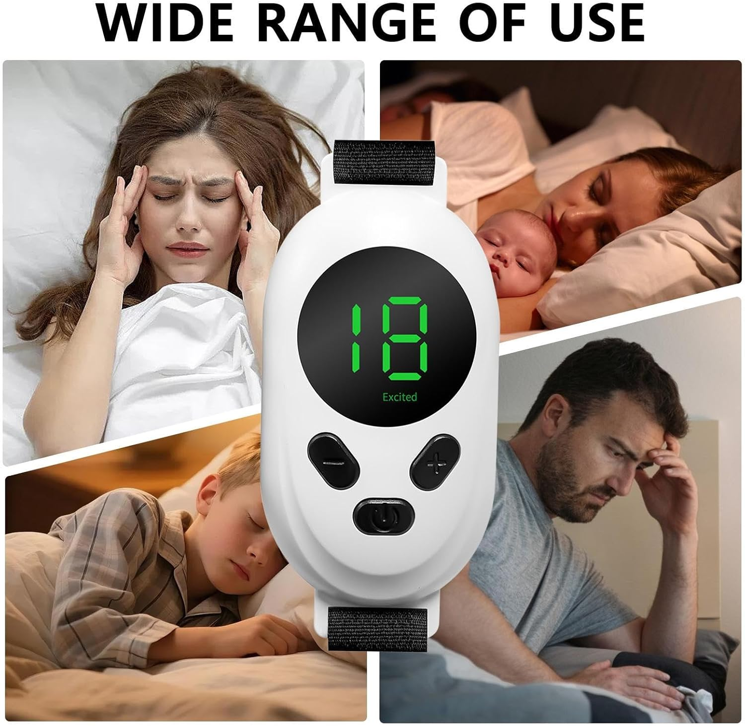 Sleep Aid Device Handheld | Low-Frequency Pulse Microcurrent Watch | Portable Smart Sleep Gadget, Compact Pulse Sleep Aid, Mode Insomnia Tool for Adults Supplies image number 5