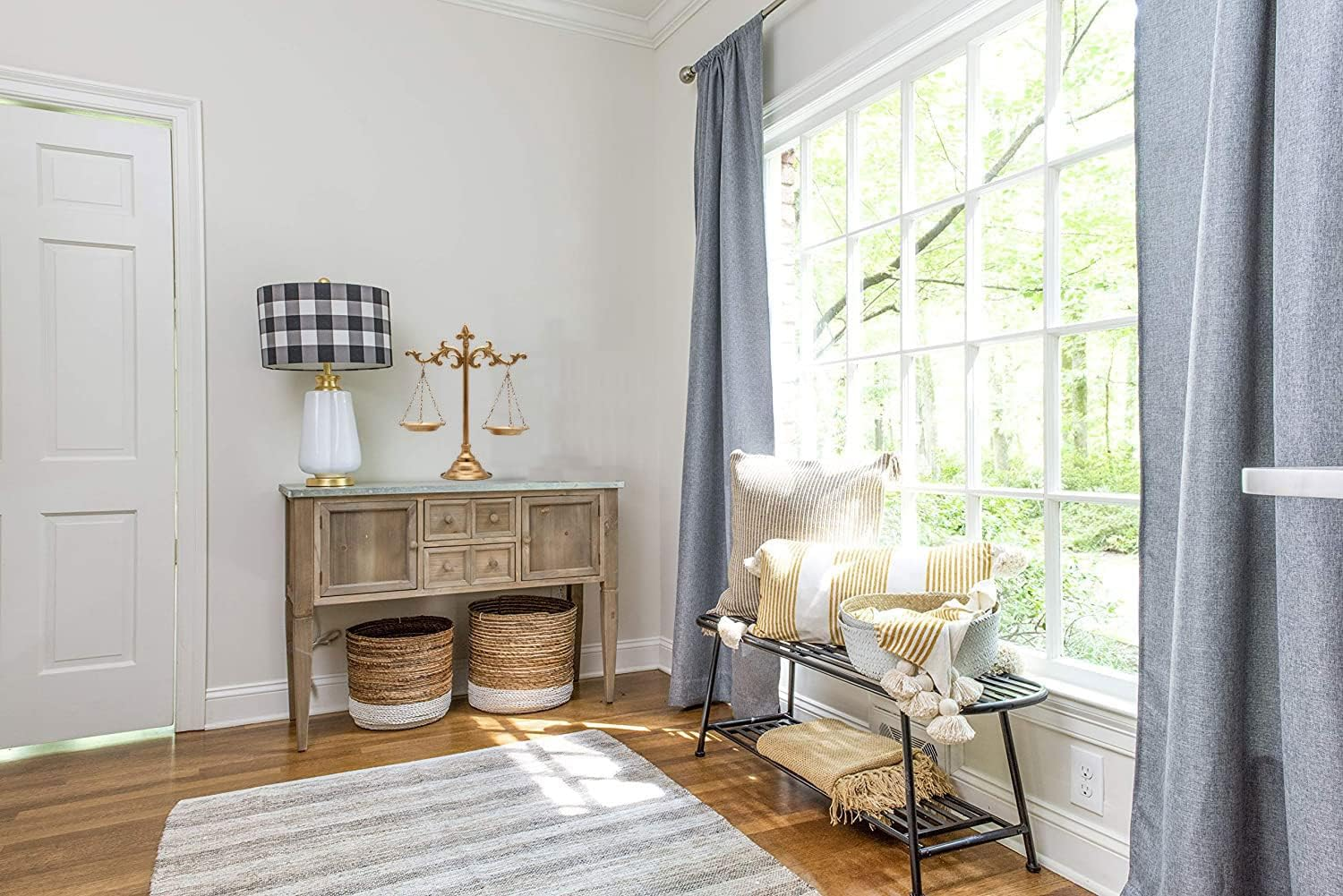 Owlgift Vintage Style Metal Libra Jewelry Towers, Scale Tray Display Cosmetic Organizer, Jewelry Storage, Unique Centerpiece Stand, Lawyer Scale of Justice, Farmhouse Candleholder &ndash; Bronze