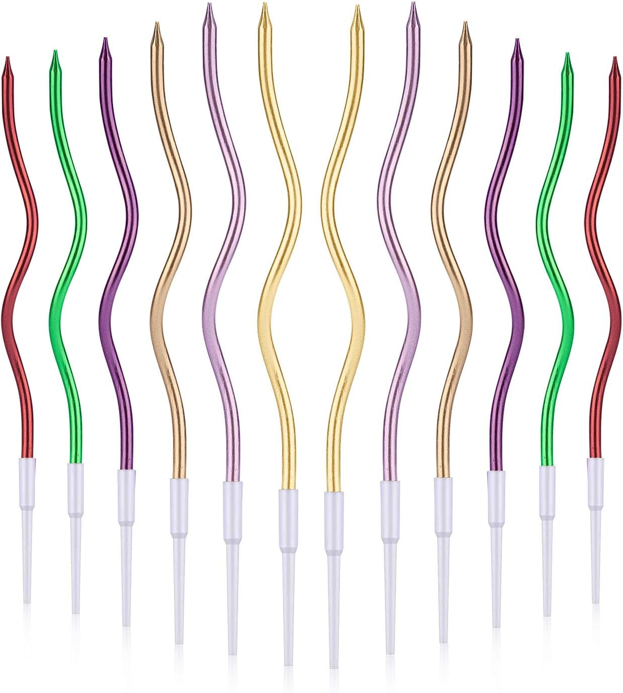 Luter Birthday Candles Cupcake Candles for Birthday Wedding Party Decoration (Gold)