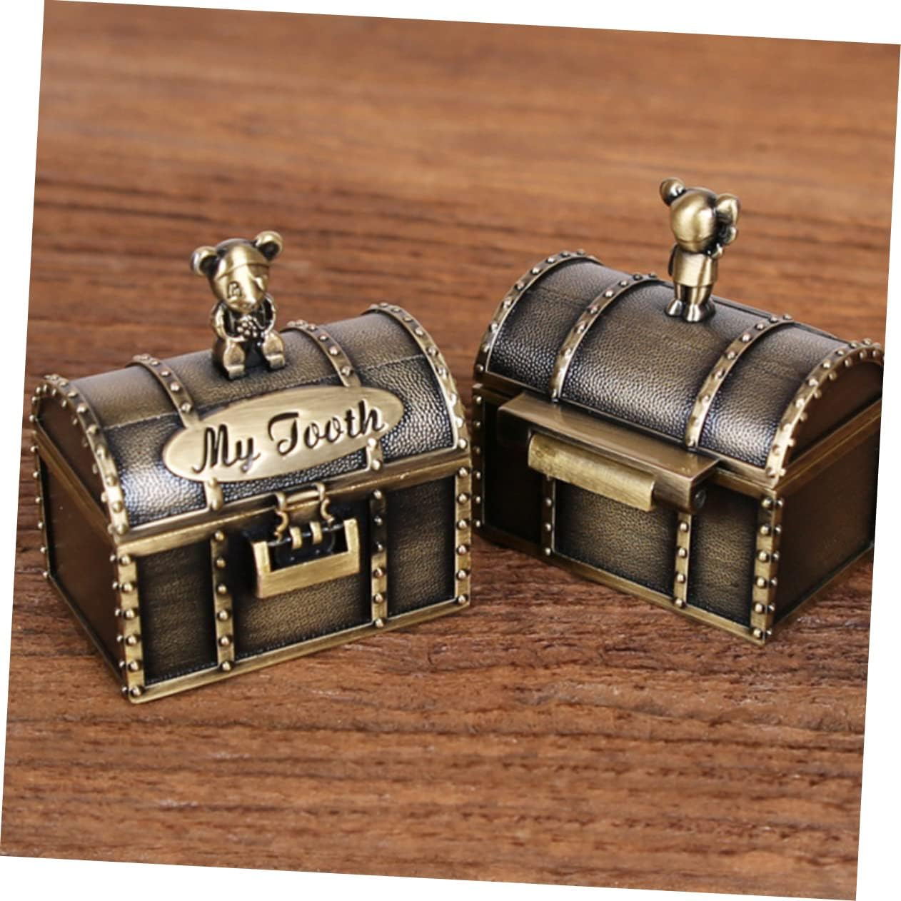 2Pcs Fetal Hair Storage Box Keepsake Box for First Tooth Tooth Curl Container for Teething image number 4