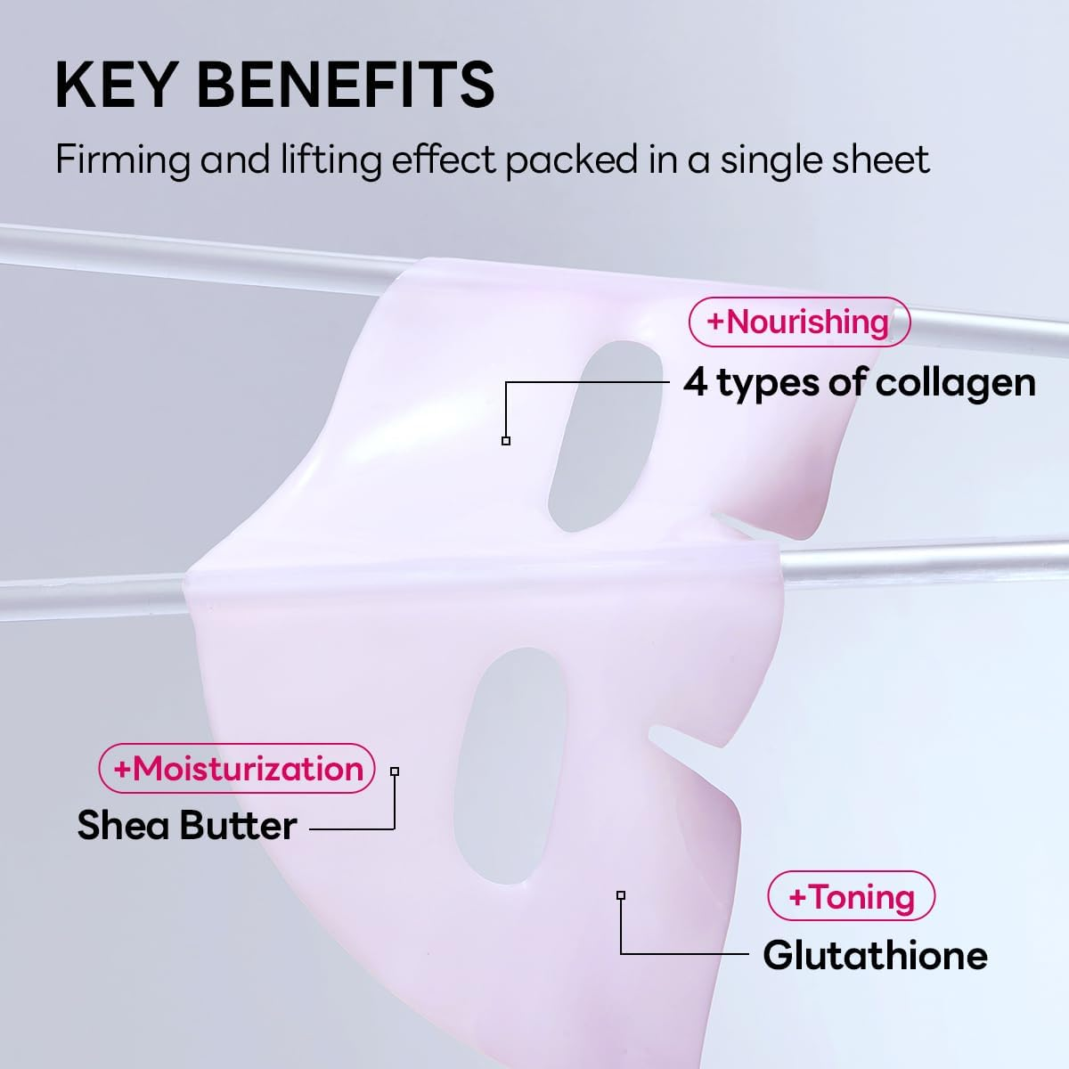 MEDIHEAL Hyper Collagen_Collagen Real Deep Mask 4Pcs | Collagen Gel Mask for Multi-Lifting Care | Achieves Bouncy Skin | Boosts Pore Elasticity | 30Mins Quick Care | Extra Hydration image number 6