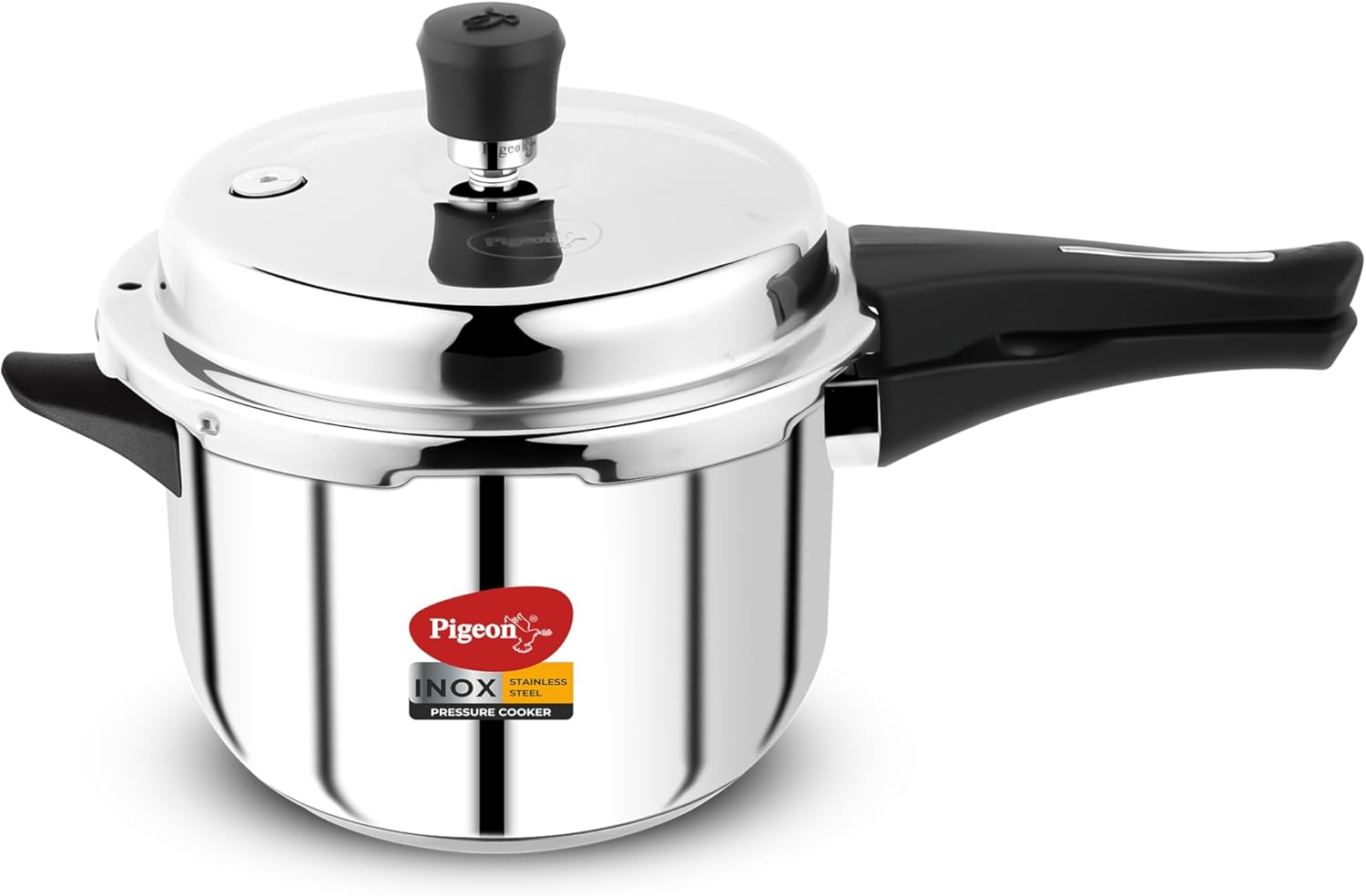 Pigeon - Inox Stainless Steel Outer Lid Induction Base Pressure Cooker - Cook Delicious Food in Less Time: Soups, Rice, Legumes, and More - 5 Liter image number 5