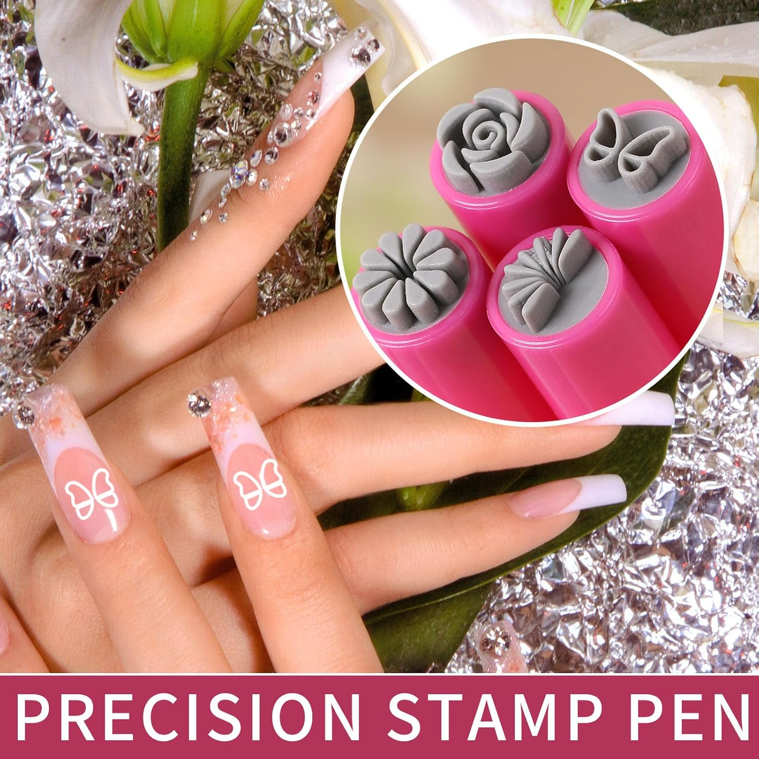 15 Pcs Nail Art Stamp Pen Set Various Patterns Multi Functional Nail Art Stamper Pen image number 2