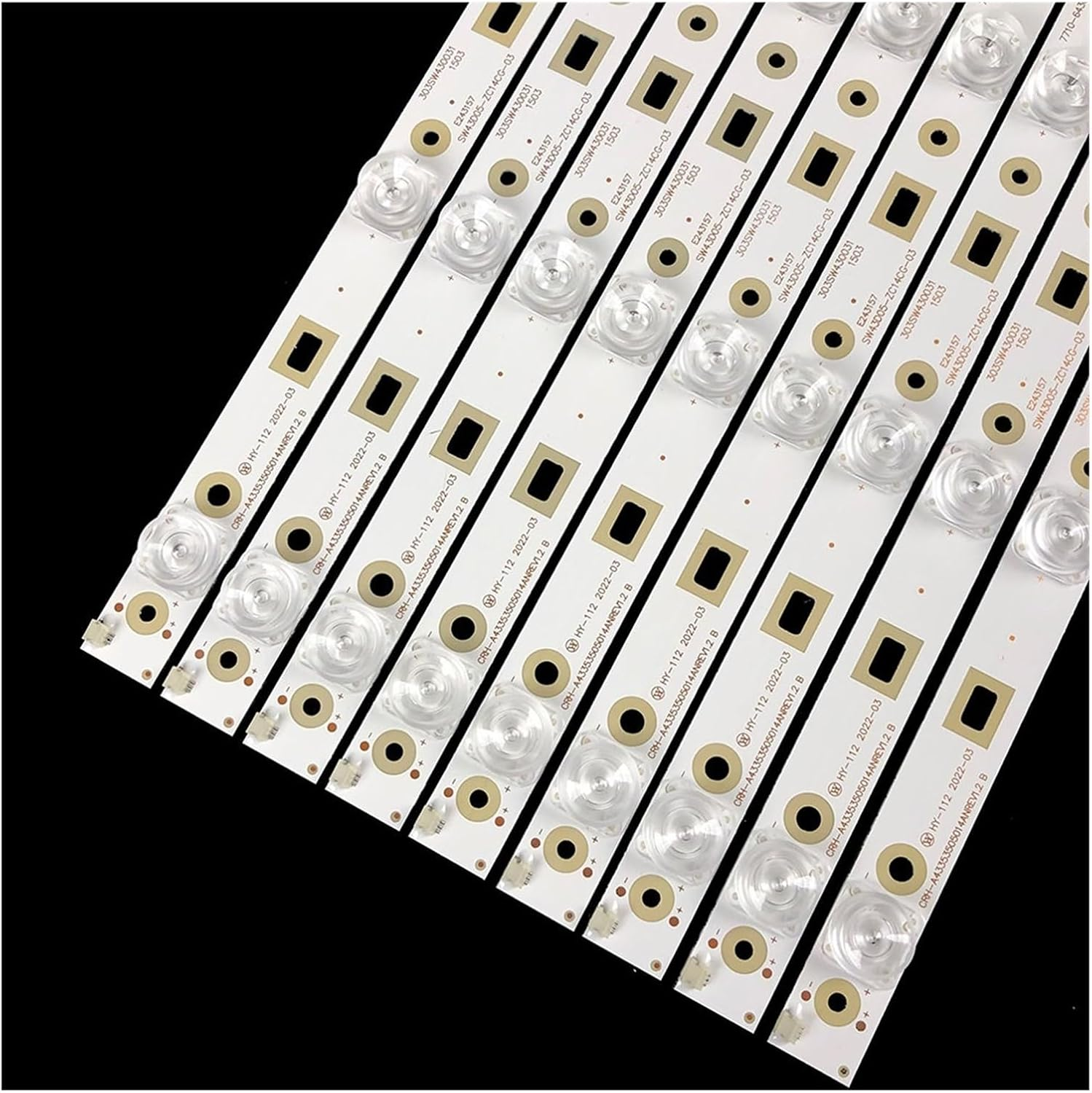 9Pcs 431Mm 3V Tv Led Backlight Strip for Sky/Wor.Th 43Inch CRH-A43353505014ANREV1.2B SW43D05-ZC14CG-06 43E390E 43E386E 43B800S image number 1
