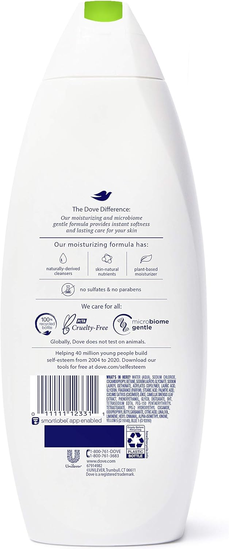 Dove Go Fresh Body Wash, Cucumber and Green Tea 22 Oz image number 4