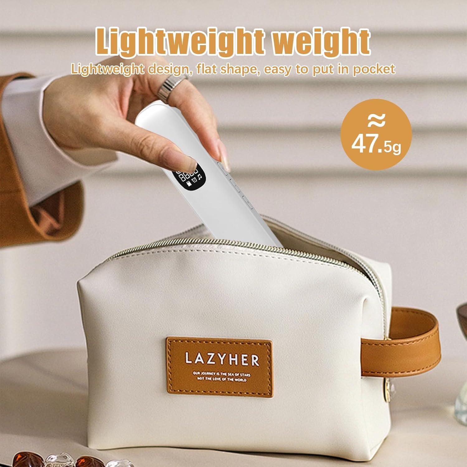 Bluetooth Pillow Speaker, Bone Conduction Sleeping Speaker with Timer Function and Stereo Bass Noise under Pillow Speaker for Sleeping Sounds/Meditation/Deep Sleeping(White) - Blue image number 7