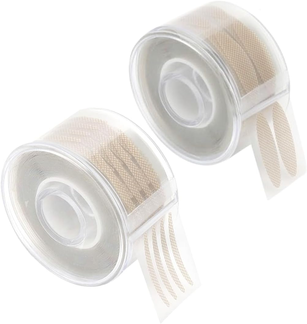 JEYORZY Pack of 1200 Slip-On Eyelids Stripes Invisible Tapes with Tools, Good Adhesion, Slip-On Eyelid Tapes, Waterproof, Traceless Eyelid Tapes