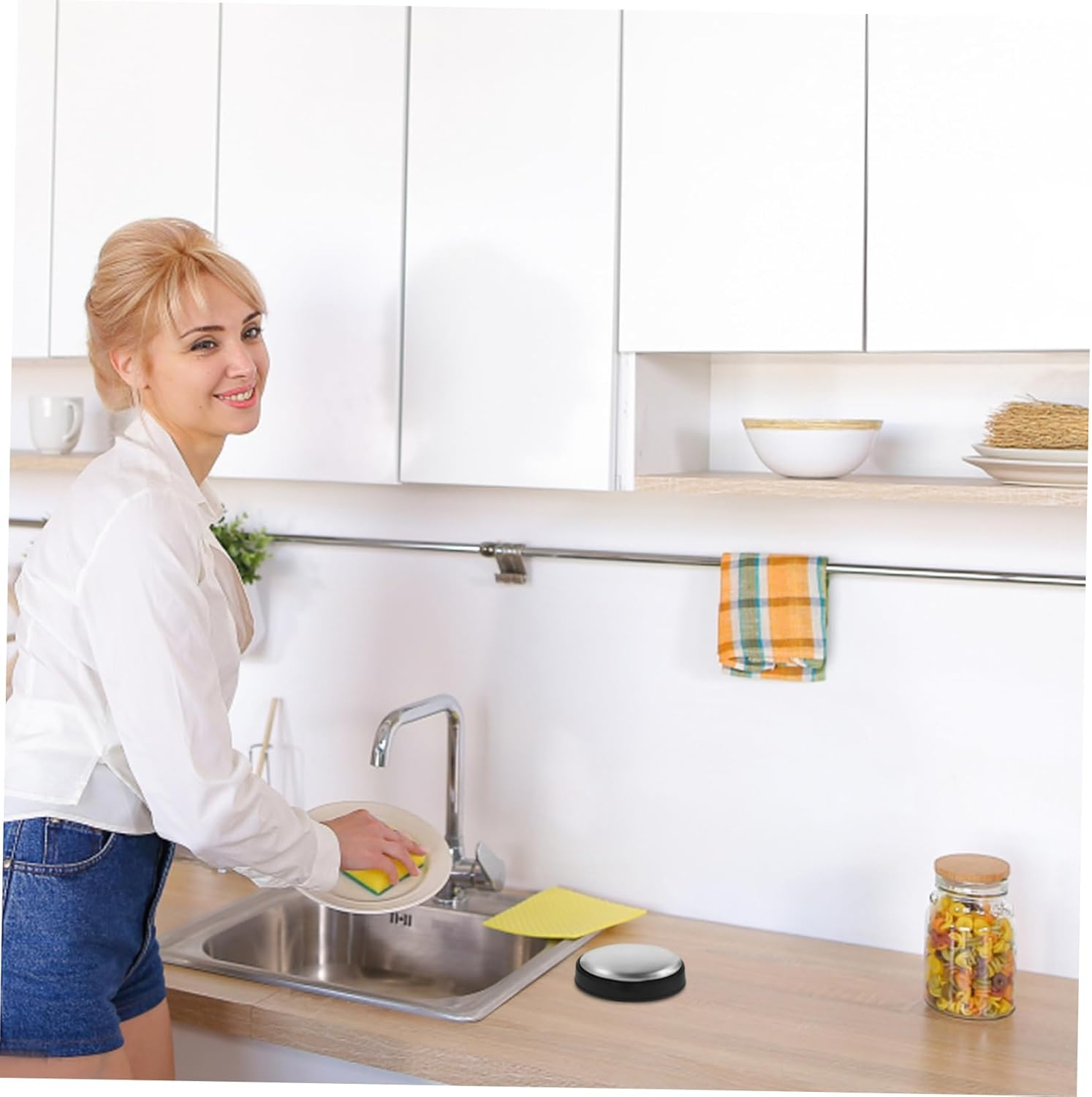 CONGARTENO 304 Stainless Steel Soap Bar for Odor Removal with Base Metal Soap for Hand Cleaning and Kitchen Use image number 1