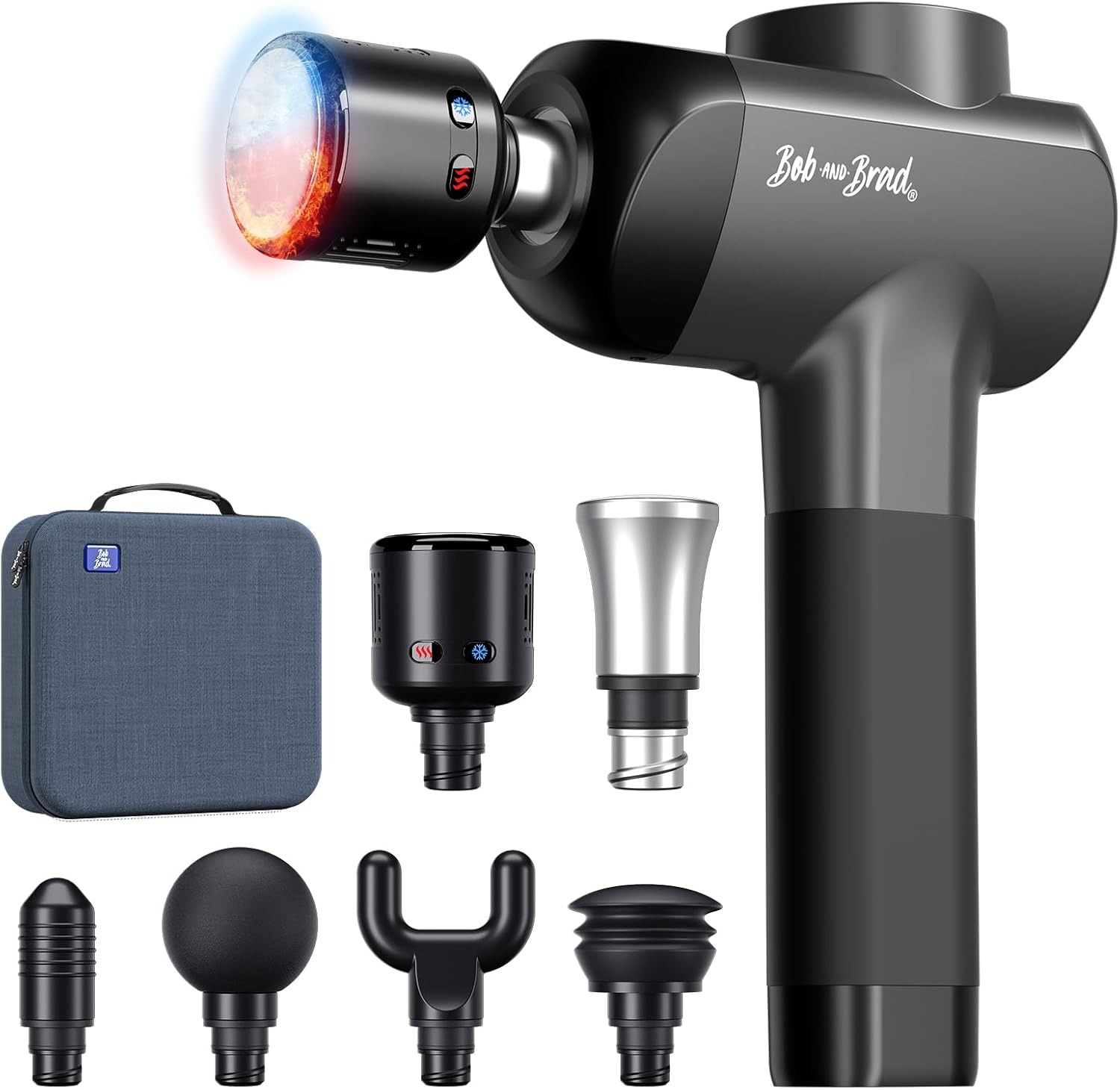 Massage Gun with Heat and Cold, Bob and Brad X6 Pro Max Massage Gun Deep Tissue 11MM Amplitude with Metal Head, Handheld Muscle Massager for Shoulder Back Body Massage Relax Recovery, Great Gift image number 1