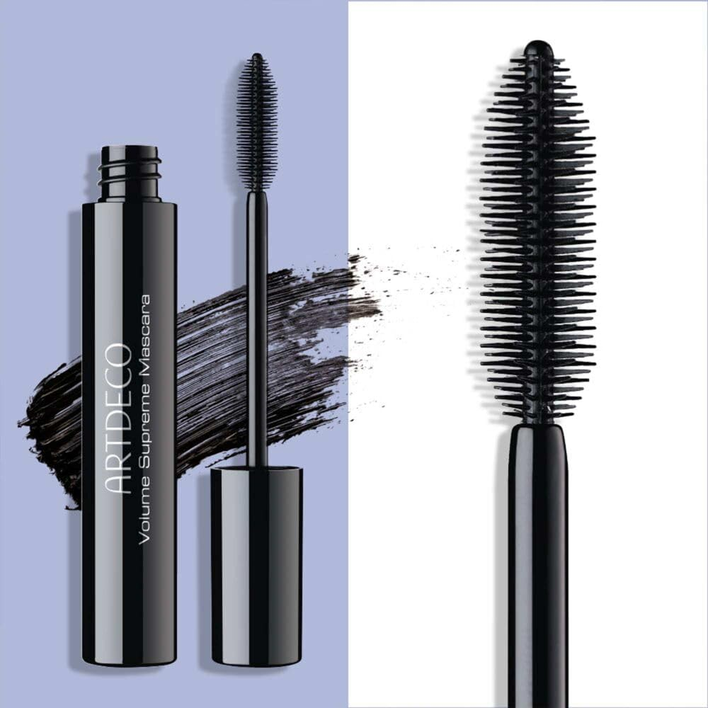 ARTDECO Volume Supreme Mascara - Smudge-Proof Mascara with Flexible Rubber Brush - for Length and Volume - 1 X 15 Ml image number 6