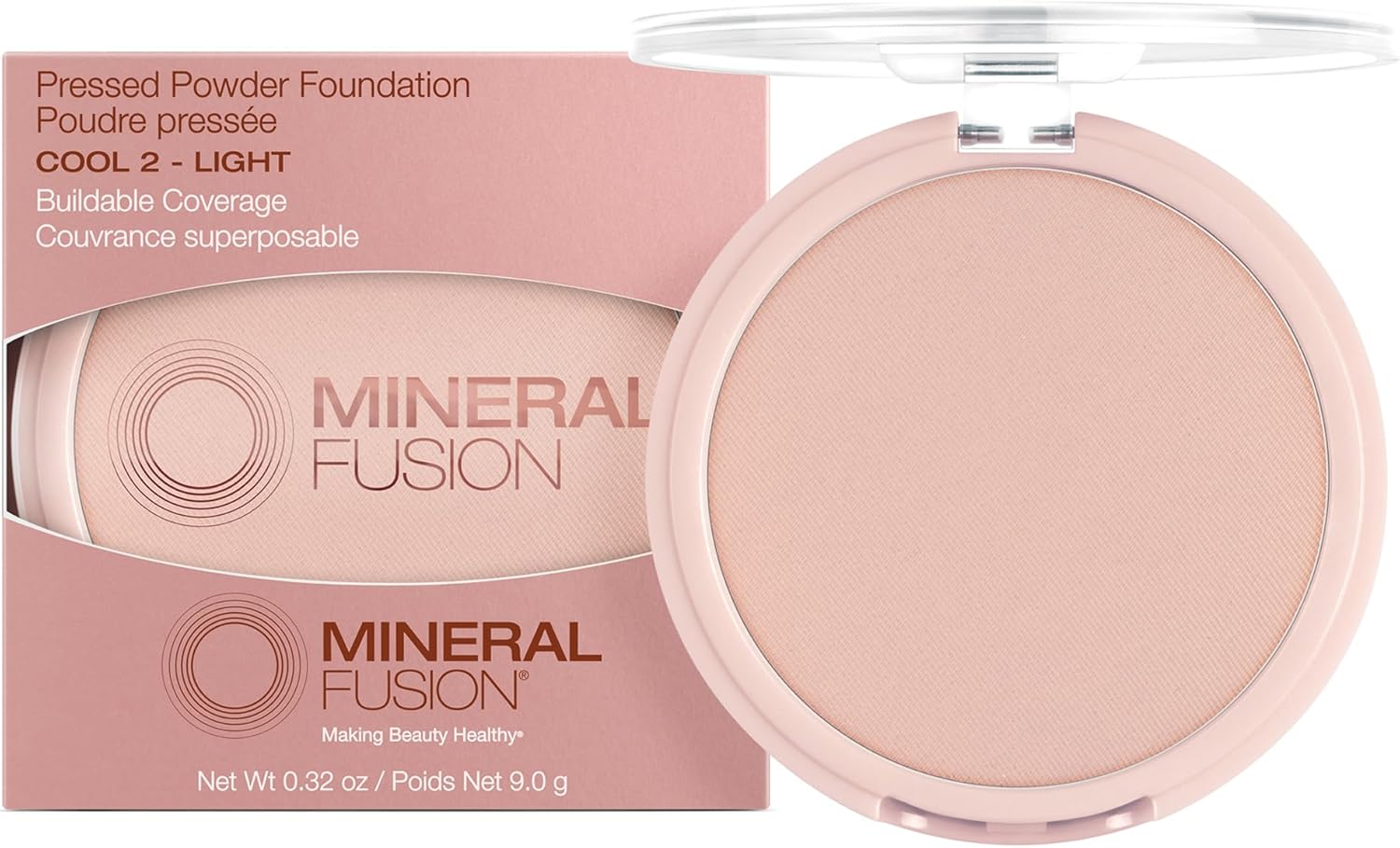 Mineral Fusion Pressed Powder Foundation - 01 Cool, 9 G