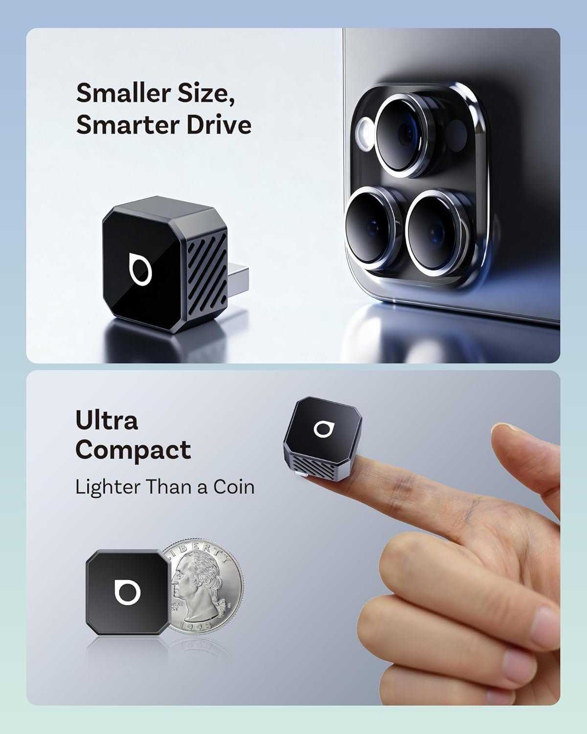 OTTOCAST Mini Pot 2025 2-In-1 Wireless Carplay/Android Auto Adapter, 5Ghz Wifi, Auto Connect for 2016+ Cars image number 3