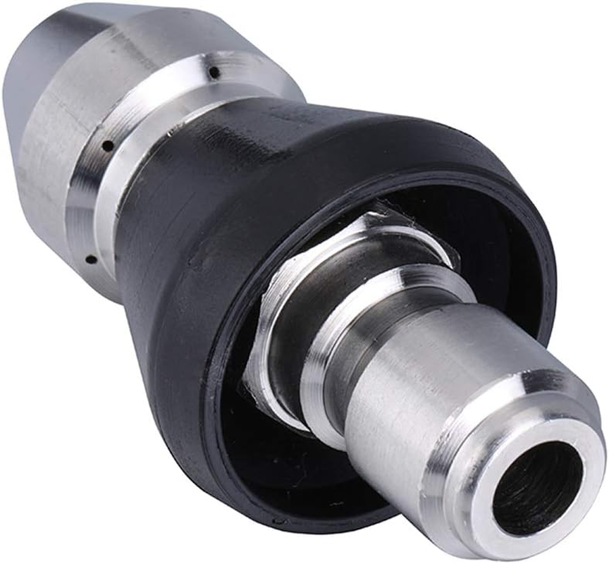 2Pack Pressure Washer Sewer Jetter Nozzle,Durable Sewer Jet Nozzle,Drain Cleaning Water Jetter,5000 PSI, 3/8 Inch Quick Release Plug (3/8 Inch- 2Pack) image number 3