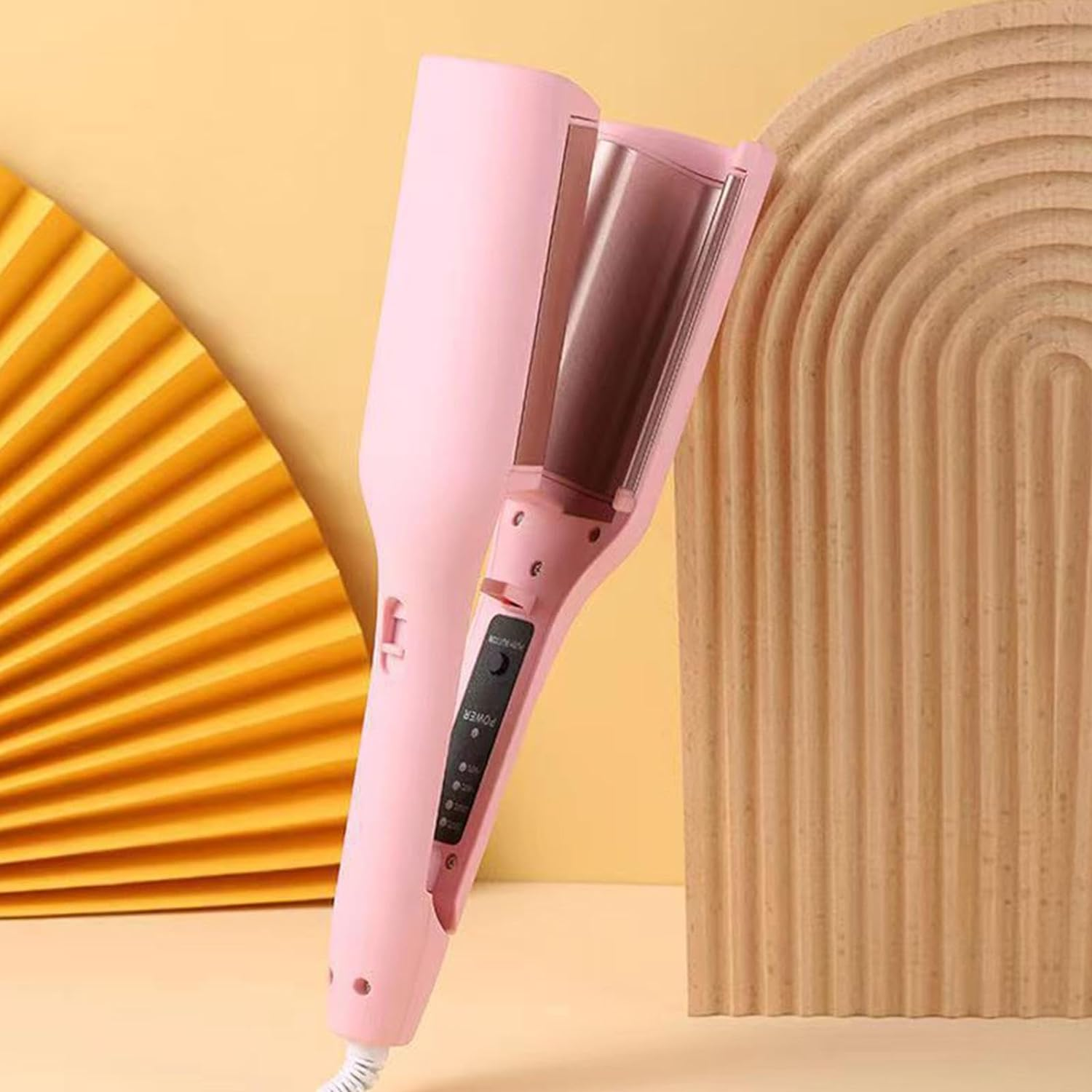 Curling Iron Crimper | 32Mm Temperature Adjustable Wave Heated Iron Volumizing Curling Wand - Hair Styling Iron for Hairstyle Curling Tools, for Travel Spa Salon Home Helves image number 5