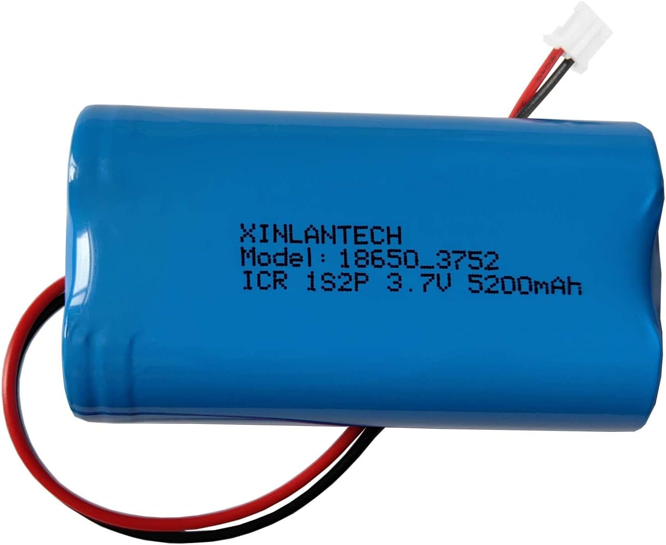 3.7V 5200Mah Rechargeable Battery with JST PH2.0/2 Pin Connector for Bluetooth Speaker, Lighting and Other Electronic Devices, 1S2P Batteries image number 2