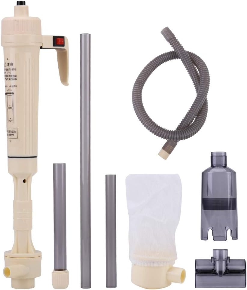 Aquarium Gravel Cleaner, Battery Powered Fish Tank Gravel Cleaning Tool, Fish Siphon Water Change Cleaning Tool with Adjustable Tube, Fits for Large and Small Aquariums image number 5