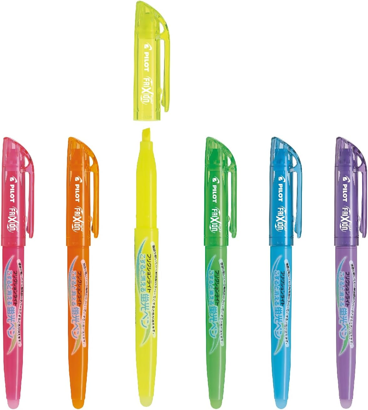 Pilot Highlighter Frixion Light, 6 Color Set image number 3