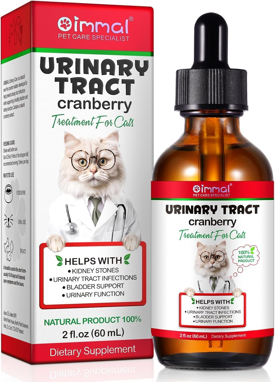 Urinary Tract Support for Cats 60Ml | Natural Liquid Supplement for Urinary Health & Comfort | Supports Bladder Function & Kidney Health | Easy-To-Use Drops image number 5