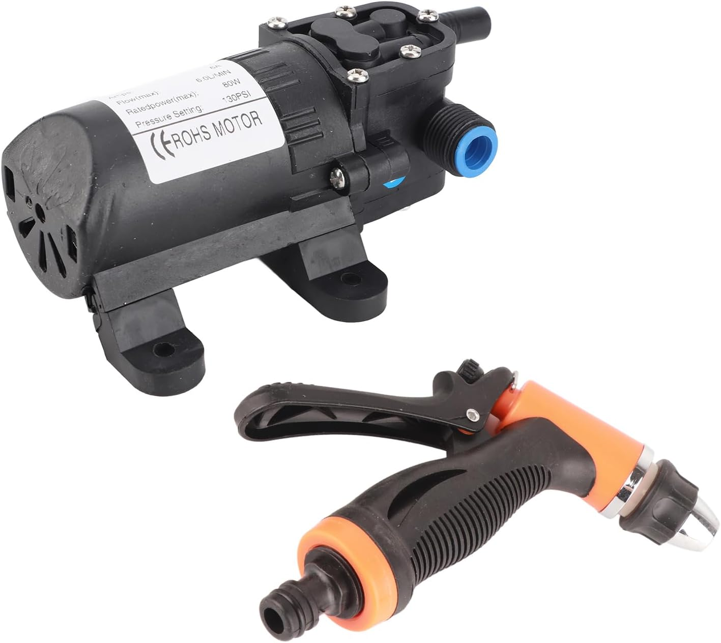 TOPINCN 12V High Pressure Electric Car Washer Machine Pump Kit with Water Spray Gun - Suitable for Car, Air Conditioner, and Floor Washing image number 5