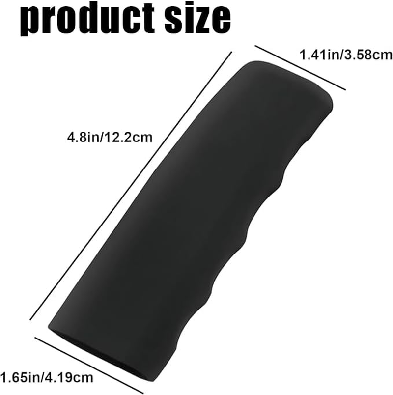 Silicone Car Hand Brake Cover & Gear Shift Knob Cover - Non-Slip Auto Protector, Soft Durable Silicone Sleeve for Vehicles, Easy Install Elegant Interior Trim Accessories - Red image number 4