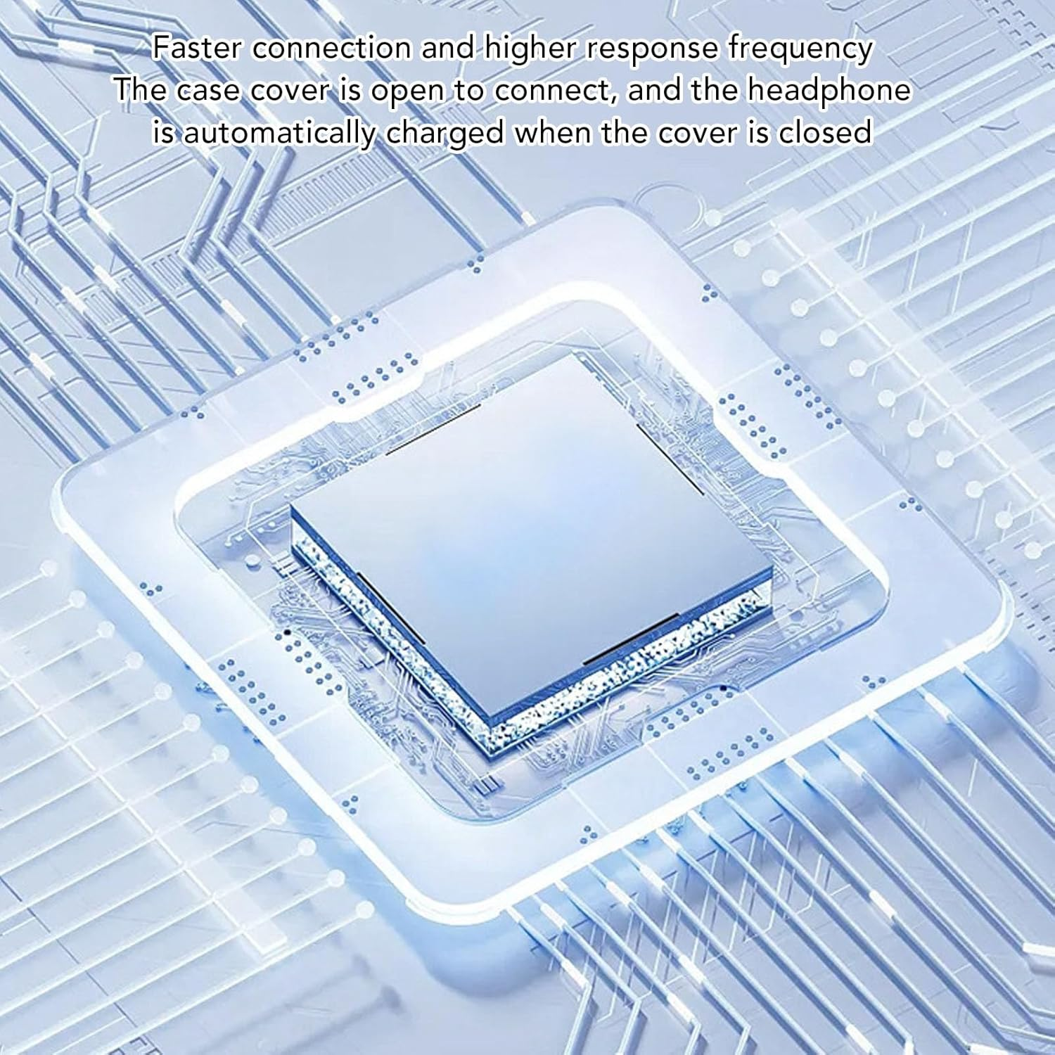 Jectse Two Pairs of Wireless Dual Touch Audio Earbuds, Pair Earphones with LED Display, Bluetooth 5.4 Deep Bass Sound in Ear Earphones, for Couples with Two People (White) image number 1