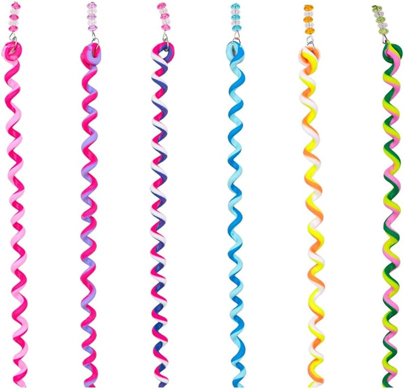 VOANZO 24 Pcs Hair Accessories Girls Set Girls Colorful Hair Twist Tool DIY Accessories Braided Hair Styling Accessories for Gift Daily Dress Up image number 6
