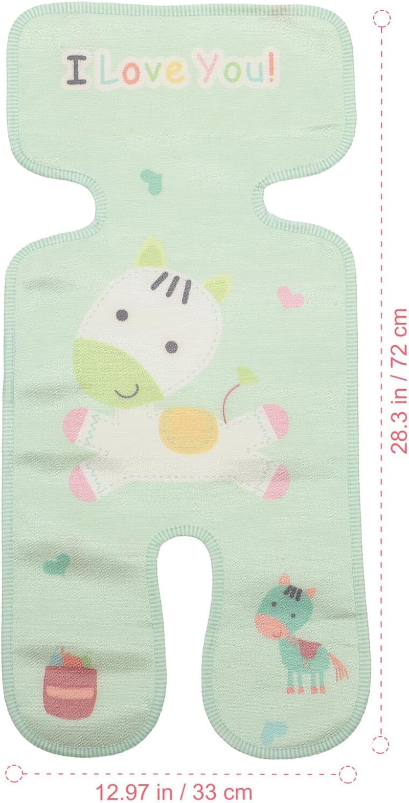 Stroller Cooling Pad Ice Silk Seat Mat Breathable Soft Liner for Newborns and Boy Girl Travel Essentials Pram Cooling Mat image number 3