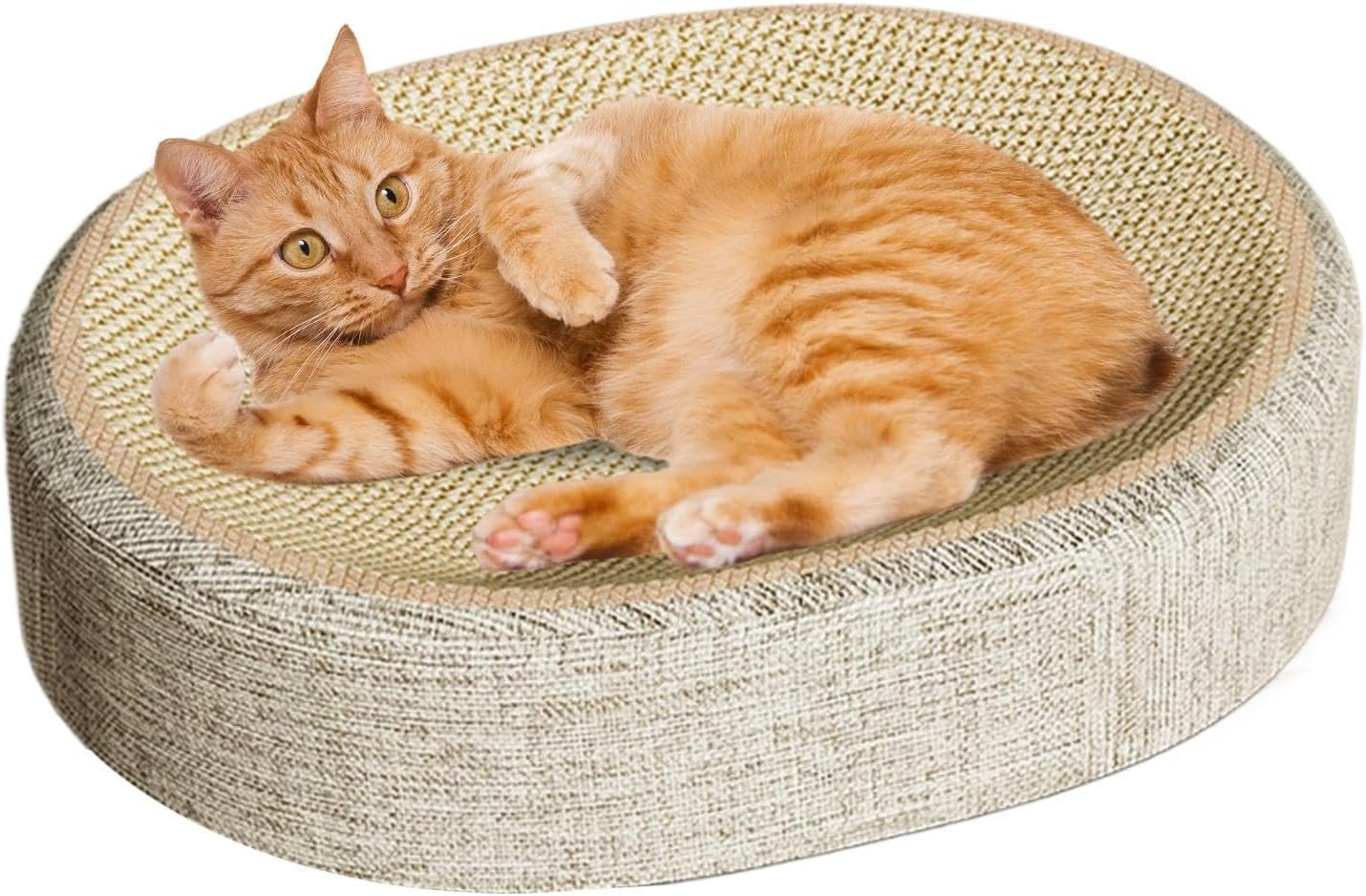 Mwqpgyh Cat Scratching Board - Indoor Scratching Board for House Cats - Sisal Braided Cardboard Cat Furniture Living Room Bedroom Floor Corners