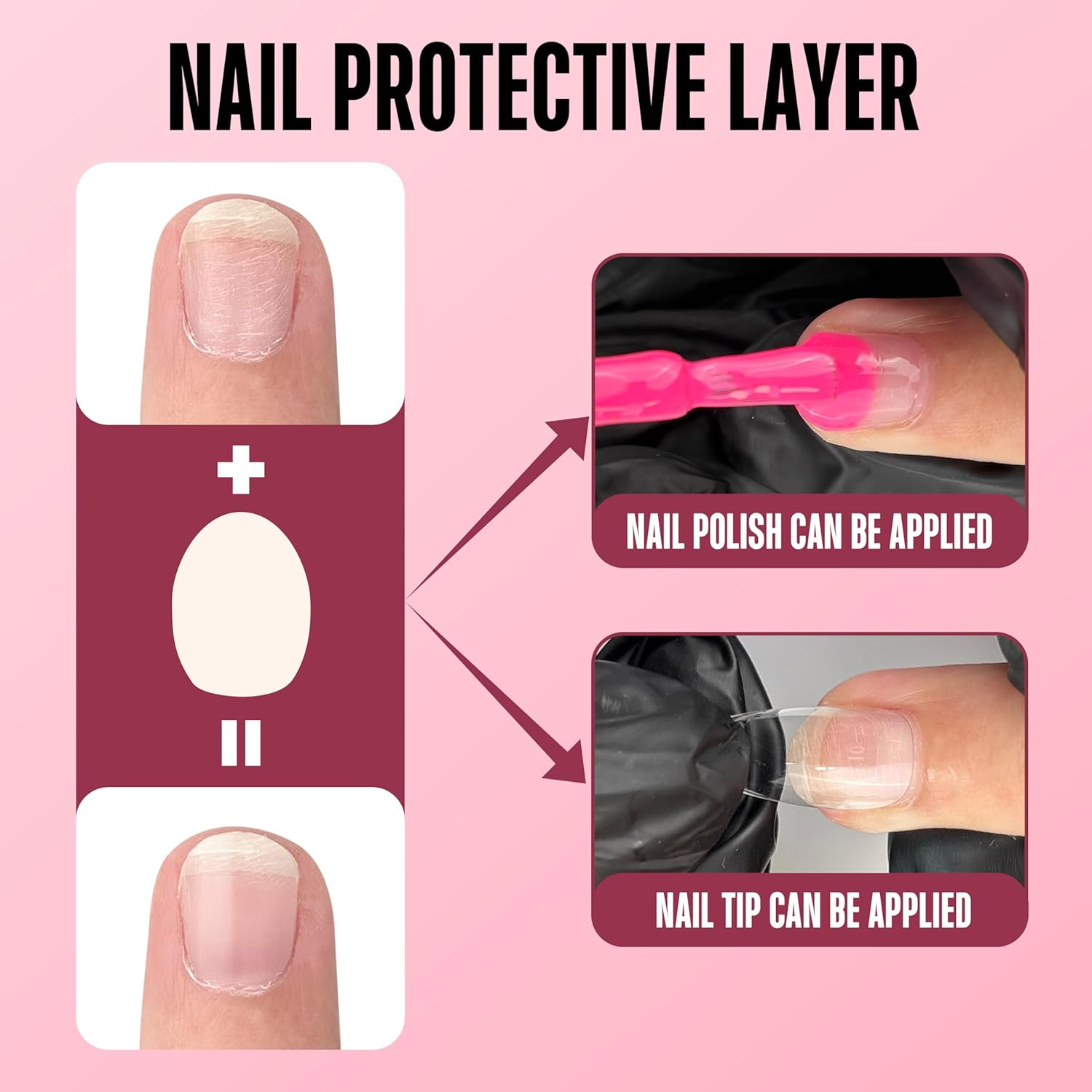 NOVO OVO Pre-Cut Nail Shaped Repair Sheets Various 21 Sizes with Slim File, Fixation & Insulation Layer, Bandage for Broken Nail Surface, Recovery Protection Layer for Acrylic, Easy to Use, Pack of 42 image number 1