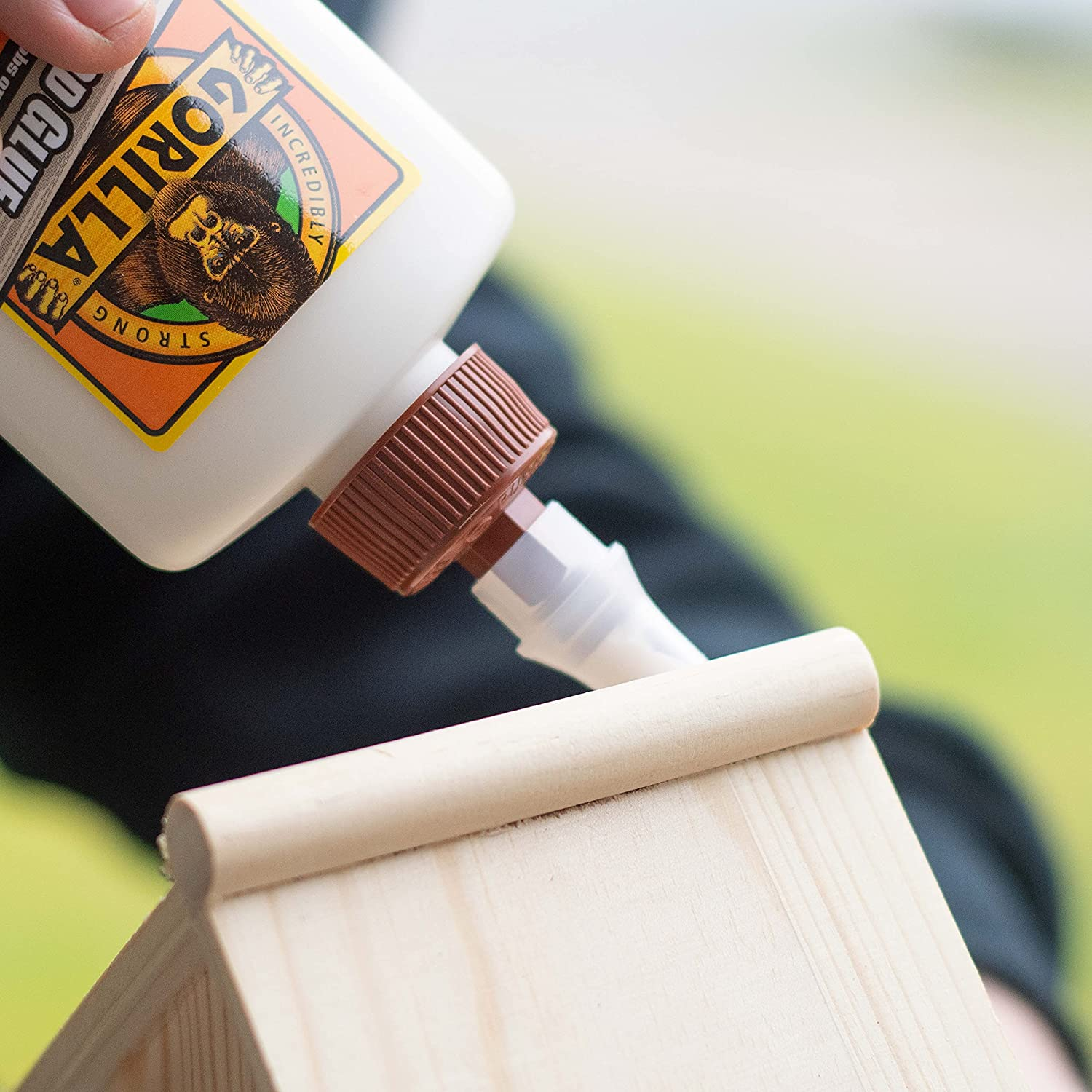 Gorilla Glue Wood Glue, Indoor & Outdoor Carpentry Projects, Paintable, Sandable, Moisture Resistant, Clamping, Natural Color, 118Ml/4Oz (Pack of 1), GG41024 image number 1