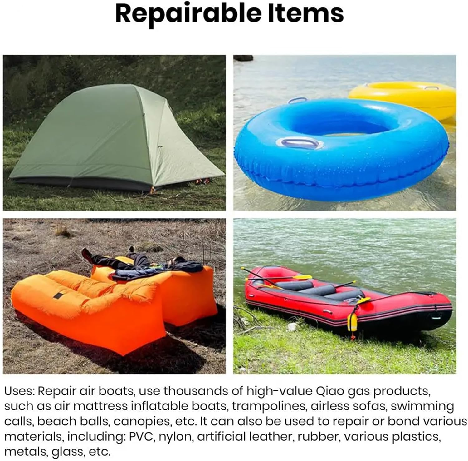 10PCS Transparent Repair Patch,Tpu Patch Tent Repair Tape Self Adhesive Air Mattress Patch Inflatable Boat Patch Repair Kit Canvas Patch Repair for Boat Cover Tent Trailer image number 1