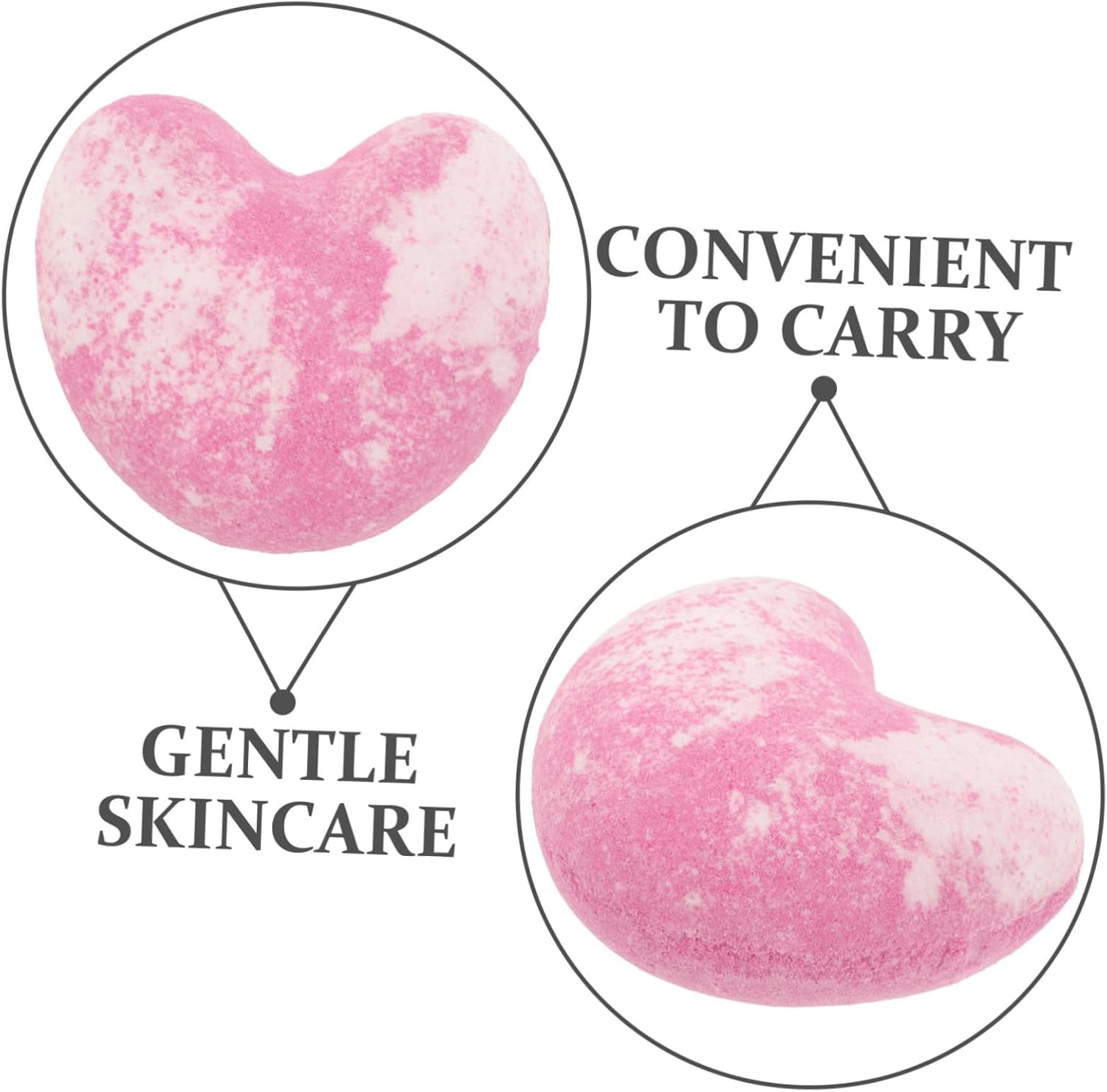 CANIGHT Heart Bath Salt Essential Oil Aromatherapy Shower for Relaxing Spa Women Valentine Day image number 5