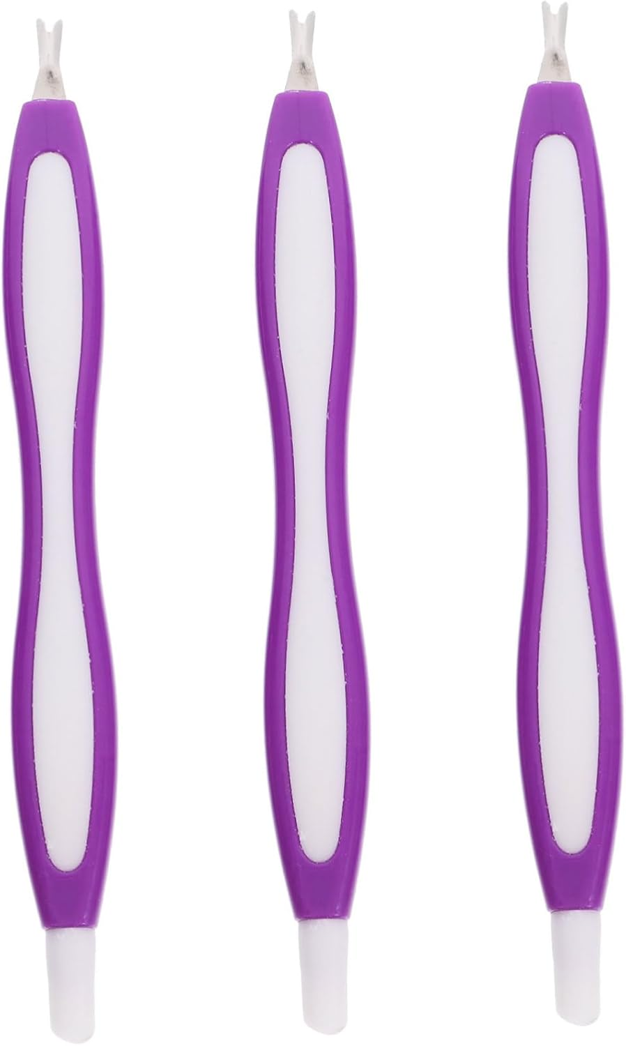 Gogogmee 3Pcs Stainless Steel Dead Skin Fork Set Cuticle Remover Nail Art Tool Professional Manicure Tool for Easy Dead Skin Removal Random Color image number 3