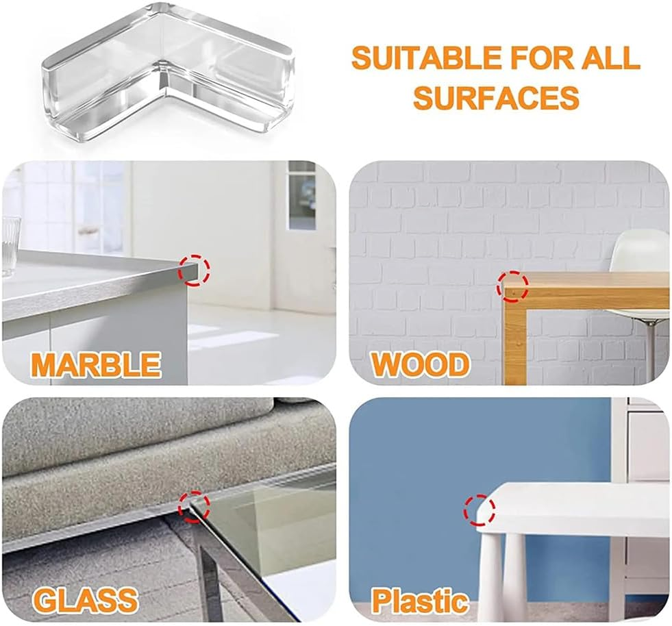 Baby Proofing Corner Protector Baby, 12 Pack Table Corner Protectors Baby Proof Corners and Edges Safety Bumpers Cushion for Table Furniture Sharp Corners image number 3