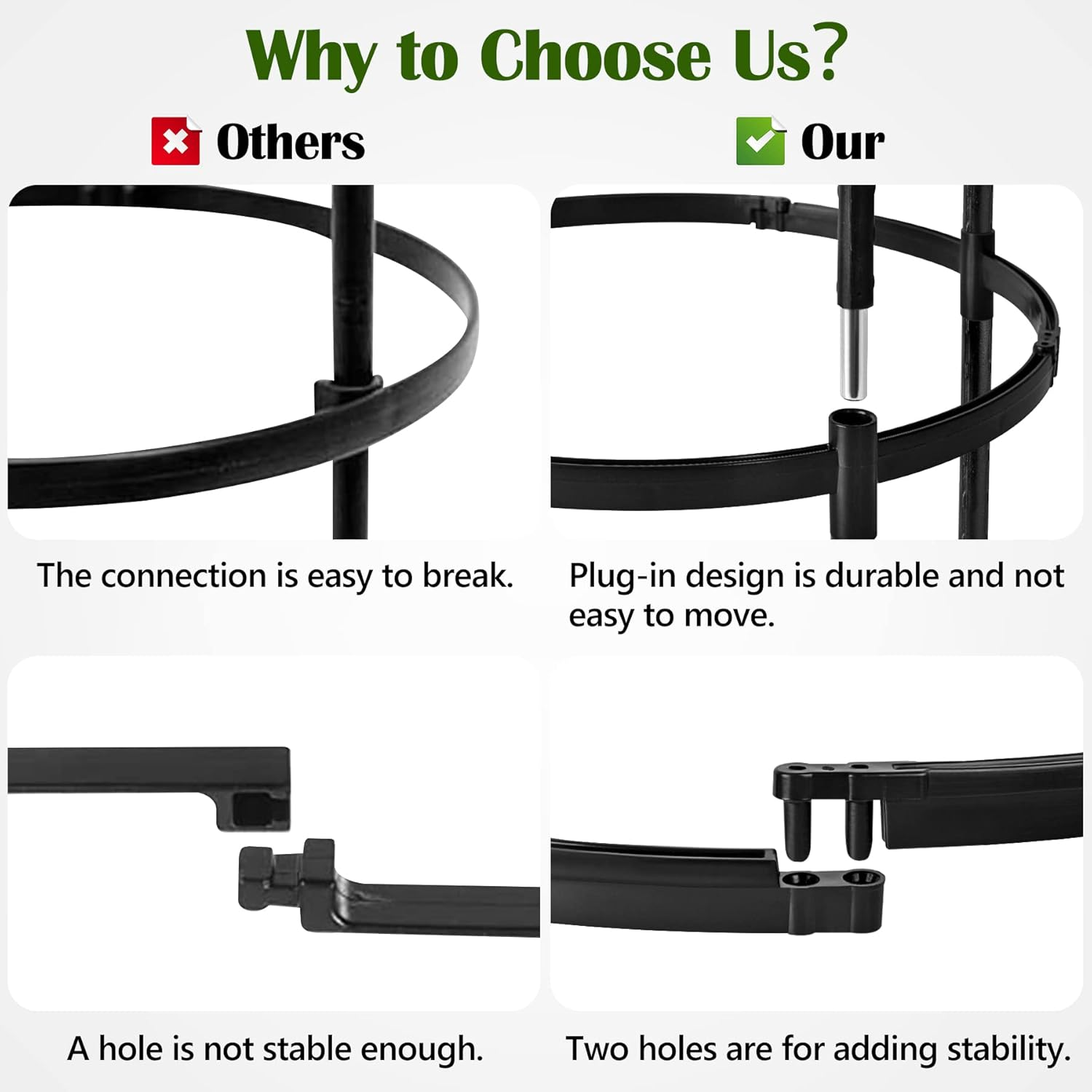 Garden Obelisk Trellis for Climbing Plants Outdoor 6 Ft Rose Bush round Trellis for Pots Rustproof Metal Plant Flower Trellises for Clematis Vine Jasmine Support Outdoor Indoor image number 6