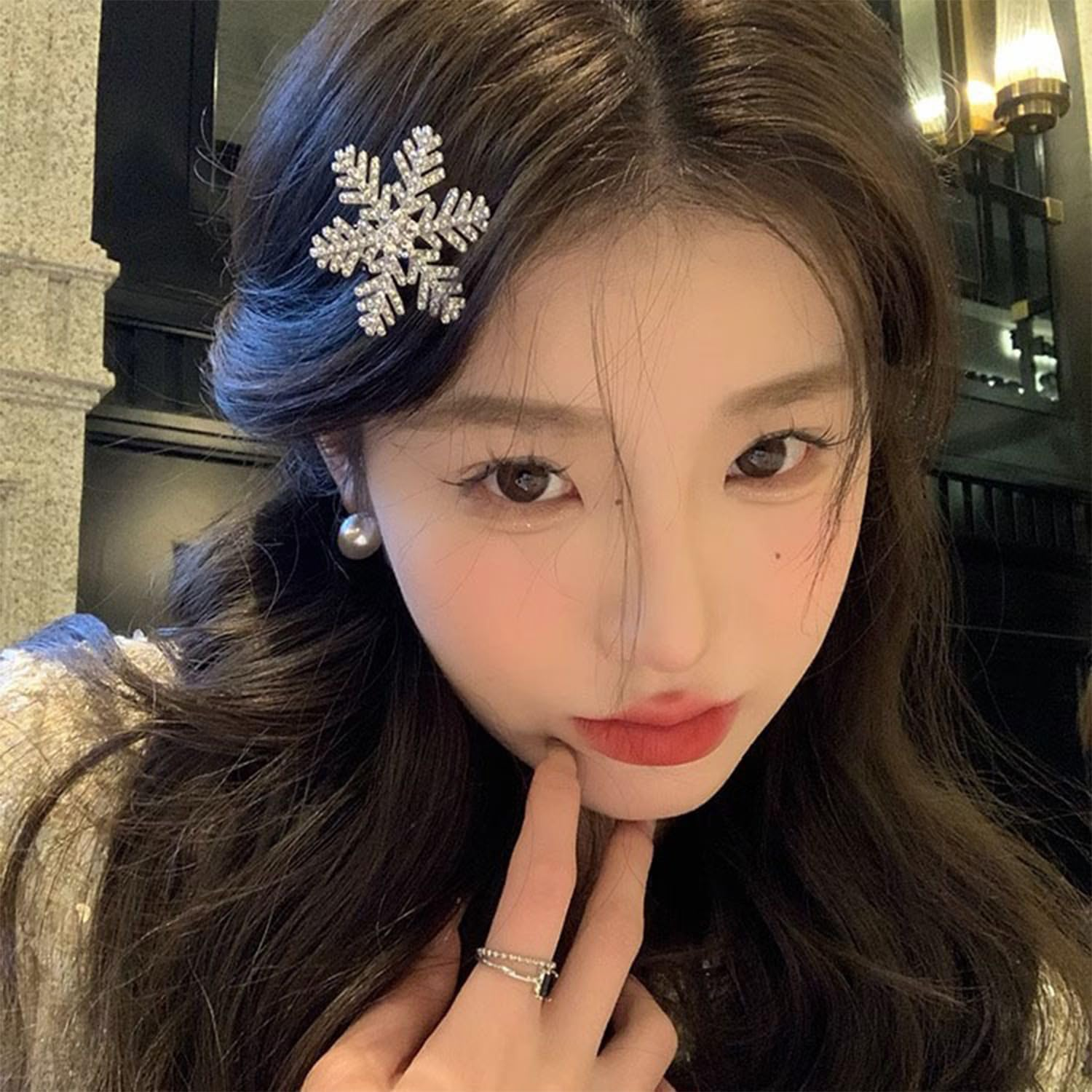 8 Pieces Snowflake Hair Clips Metal Hair Clips Hair Clips Women Exquisite Fashion Hair Accessories Hair Accessories Hair Accessories image number 5