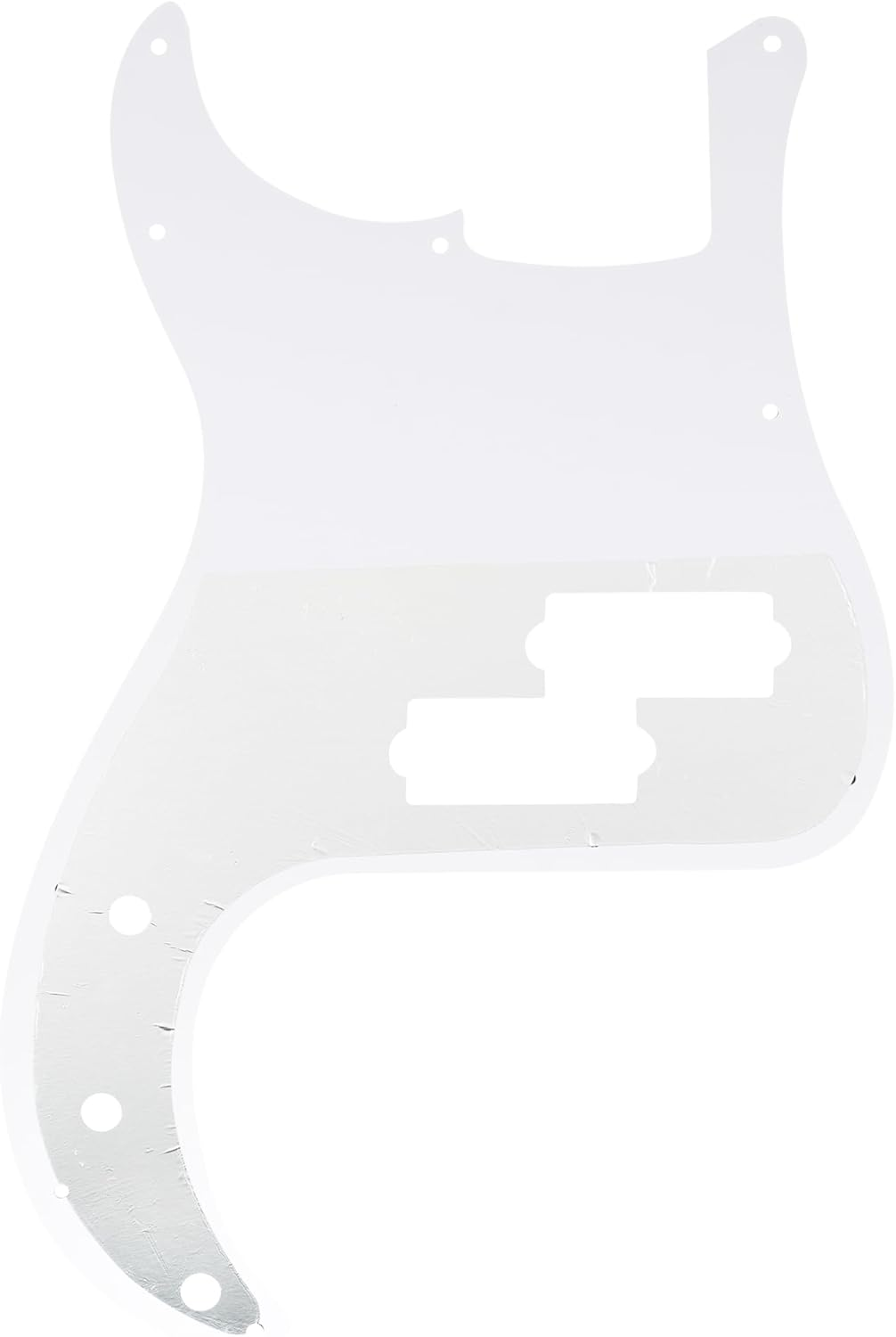 Musiclily 13 Hole P Bass Pickguard for Fender American/Mexican Standard Precision Bass,4Ply White Pearl image number 2
