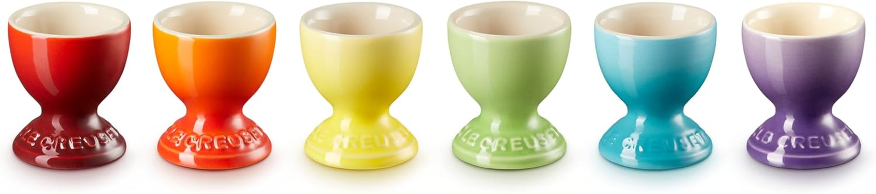 Le Creuset Stoneware Rainbow Set of 6 Egg Cups image number 2