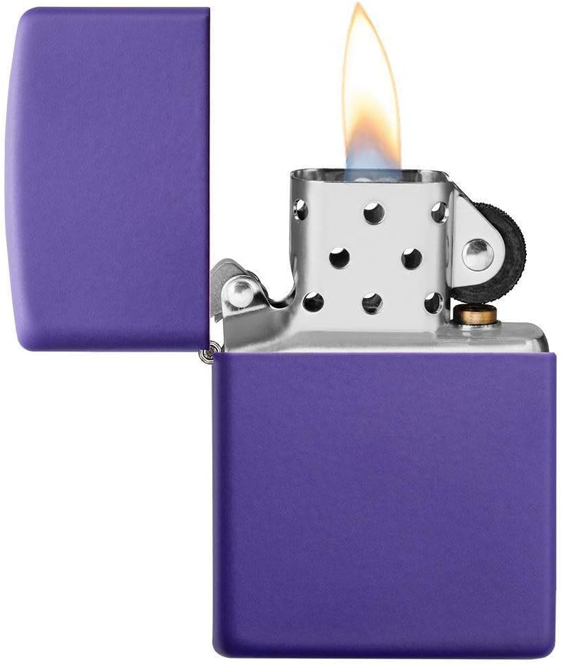 Zippo Classic Purple Matte Lighter image number 1