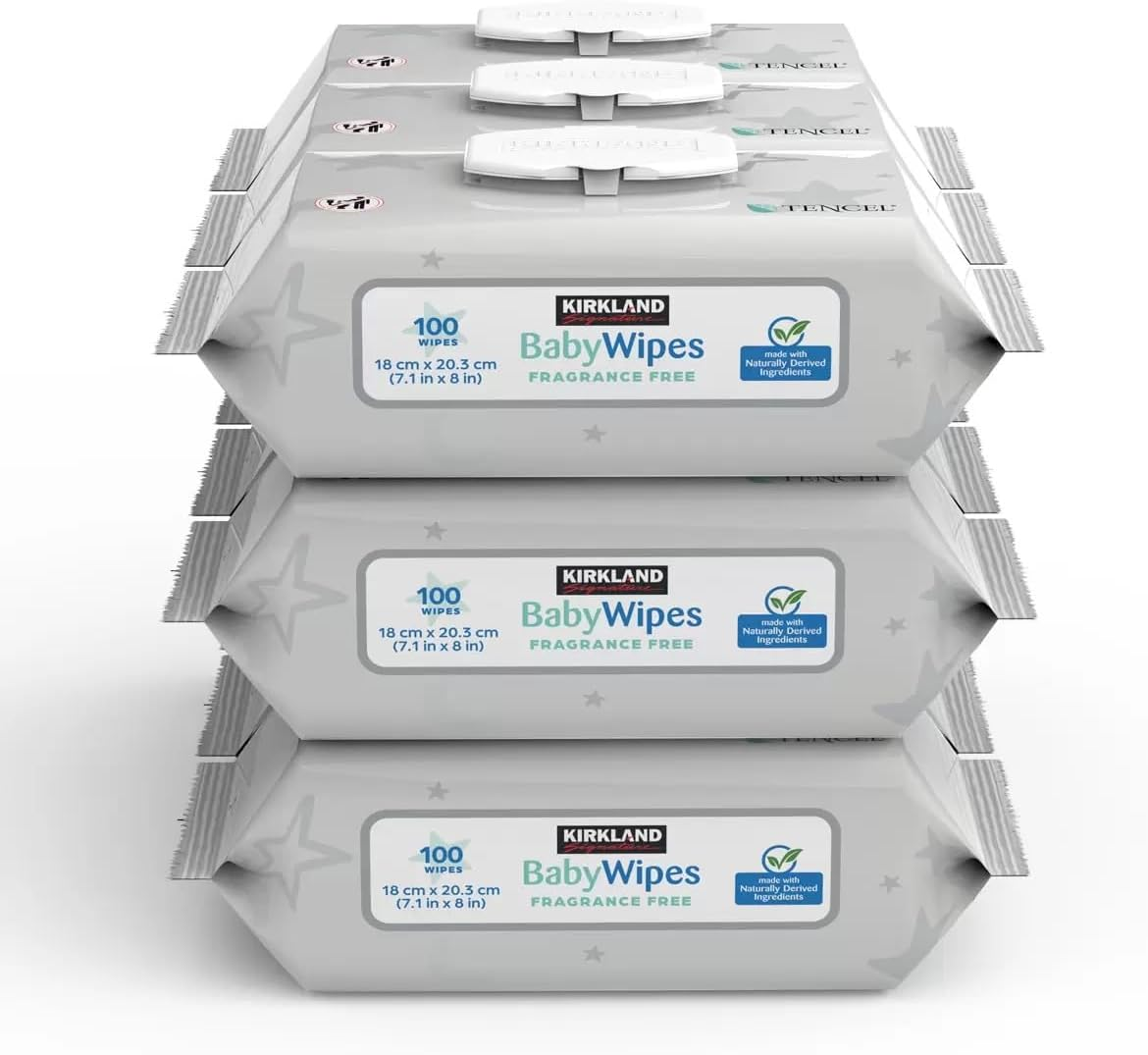 Kirkland Signature Baby Wipes Fragrance Free 100 Wipes image number 3