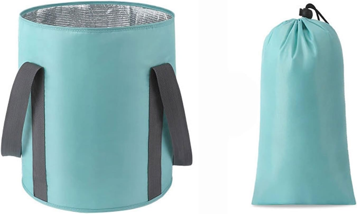 LKYJD Foot Bath Basin Portable Travel Collapsible Foot Basin Folding Foot Bath Tub Storage Bucket Soaking Feet Bucket for Camping Washing (Color : Pink A, Size : 31X36Cm)