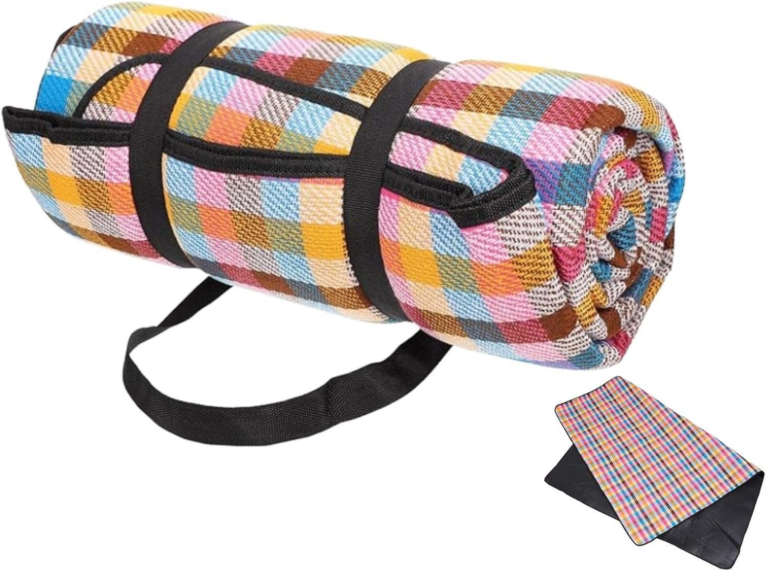 Poemtian Picnic Blanket, Waterproof Foldable Picnic Blanket, Large 200X200Cm, Extra Large Picnic Blanket for Outdoor Fun image number 2