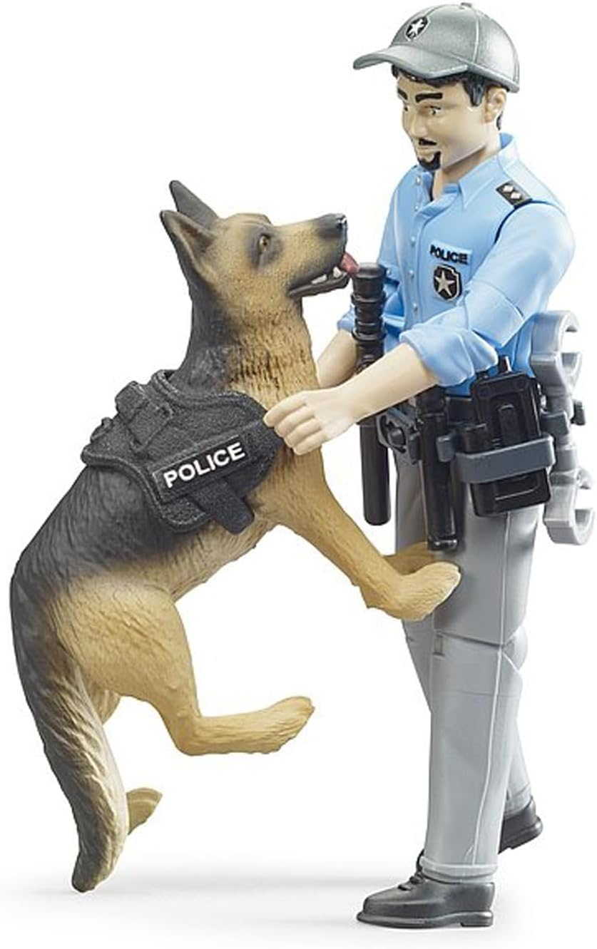 Bruder 62150 Bworld Policeman with Dog image number 1