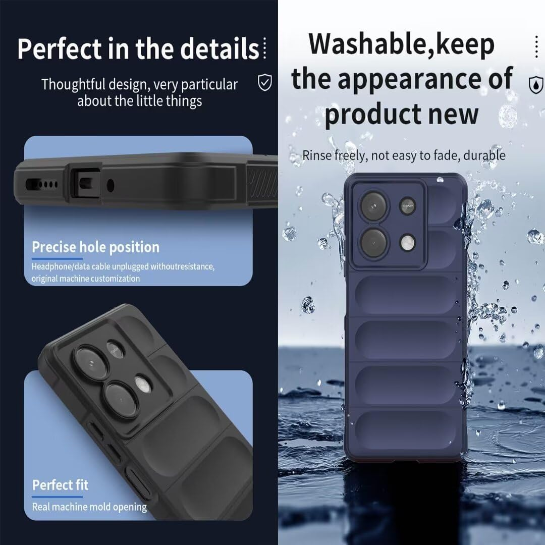 BORYA Case for Xiaomi Redmi Note 14 Pro+ Plus, Shockproof, Soft Premium TPU Bumper Silicone Mobile Phone Case, Drop Protection, Airbag Design, Protective Case, Ultra Thin Durable Case, Green image number 1