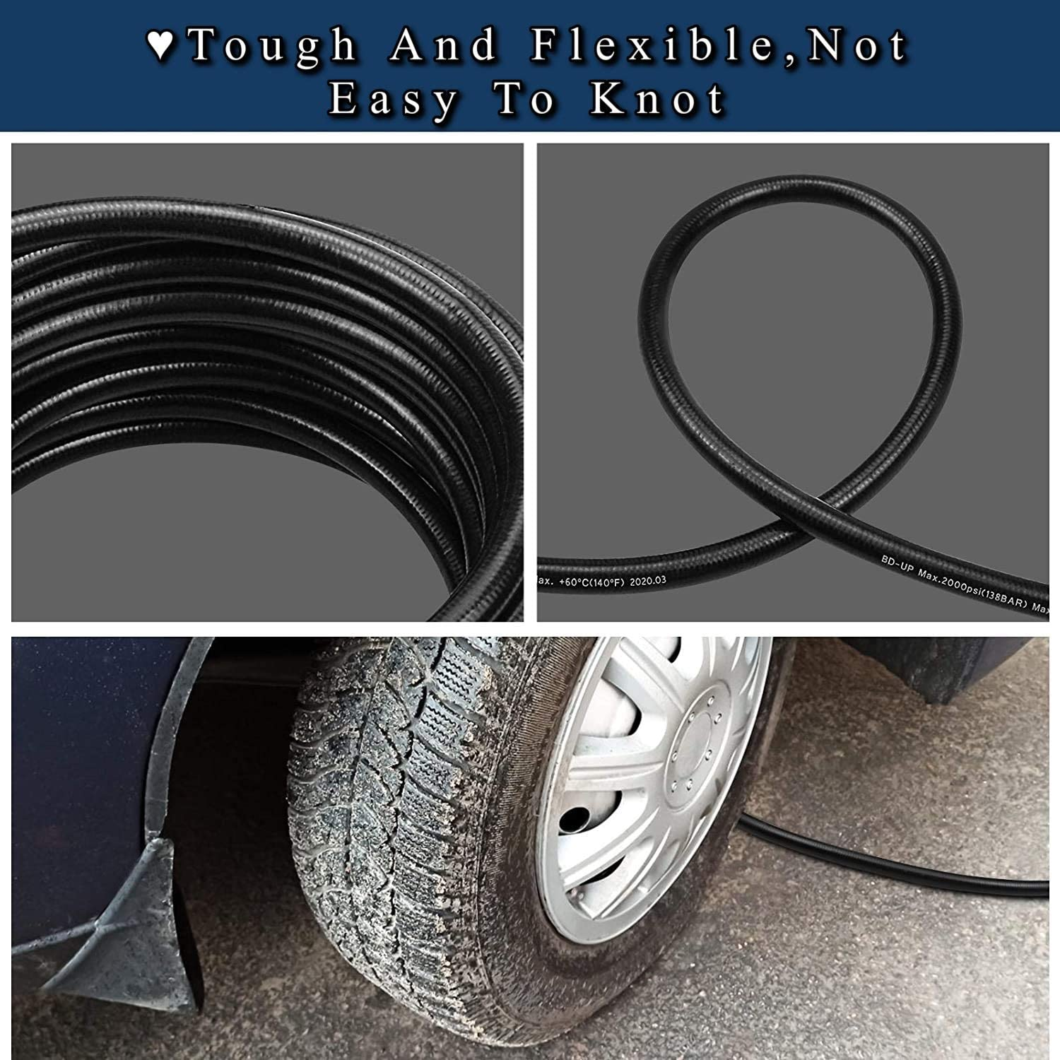 10M High Pressure Extension Hose,Connectors Quick Connect for High Pressure Cleaner K2 K3 K4 K5 K6 K7 image number 3