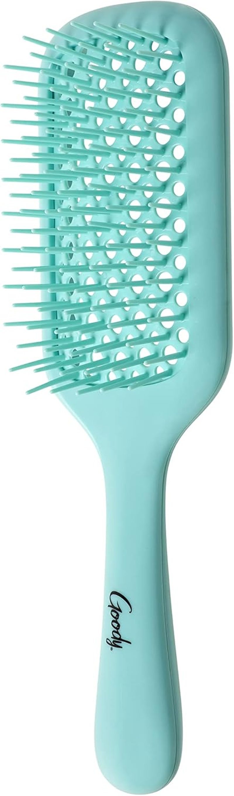 GOODY Planet Vented Paddle Brush,Teal - Detangler Comb for Thick,Curly & Fine Hair - Pain-Free Hair Accessories for Women,Men,& Kids - Removes Knots & Tangles - Ocean Rescue Recycled Plastic - Vented Paddle Black image number 2