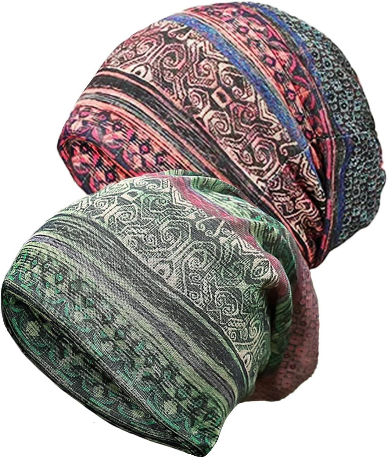 Glamorstar Floral Lace Beanie Hat Chemo Cap Stretch Slouchy Turban Headwear