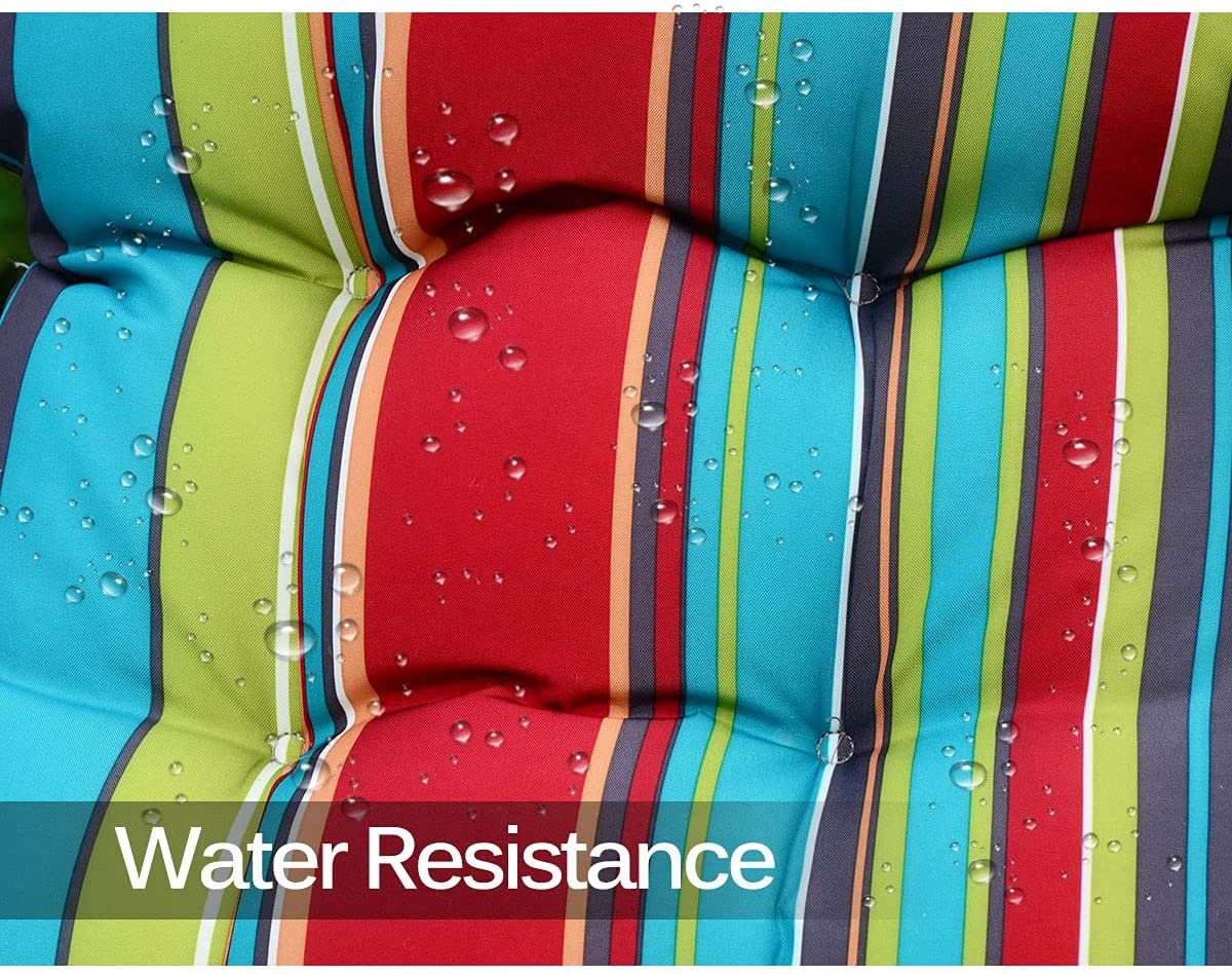 Enipate Weather Resistant Adirondack Chair Cushions High Back Indoor Outdoor Patio Tufted Lounge Cushion Seat Pads image number 3